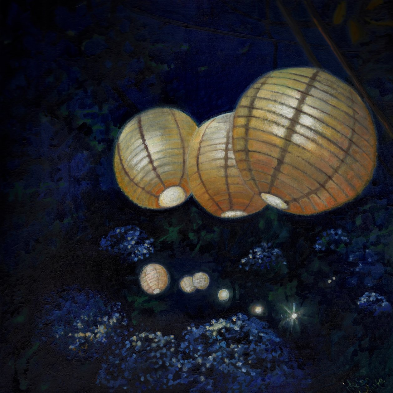 Night Garden I by Helen White