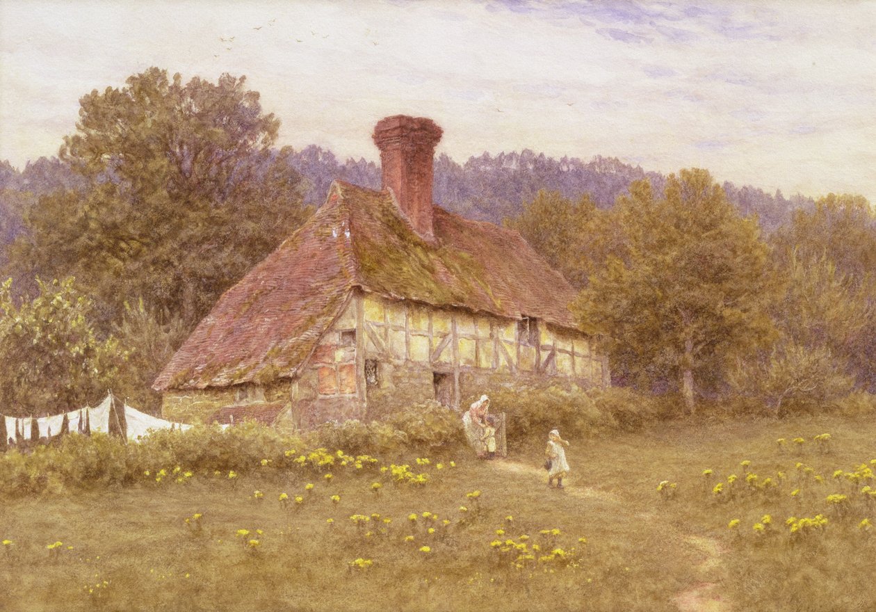 A Cottage Near Blackdown, Sussex by Helen Allingham