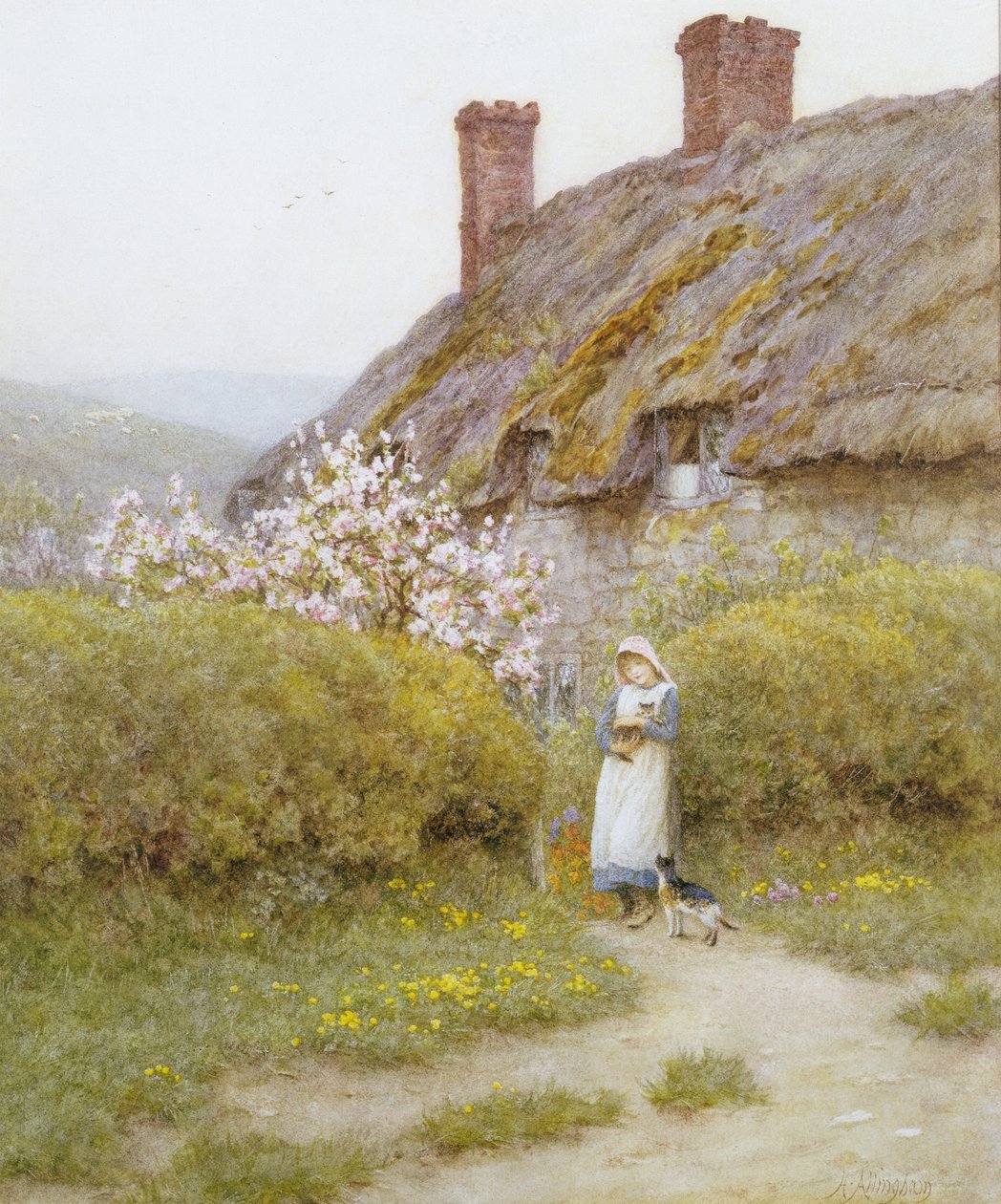 A Dorsetshire Cottage by Helen Allingham
