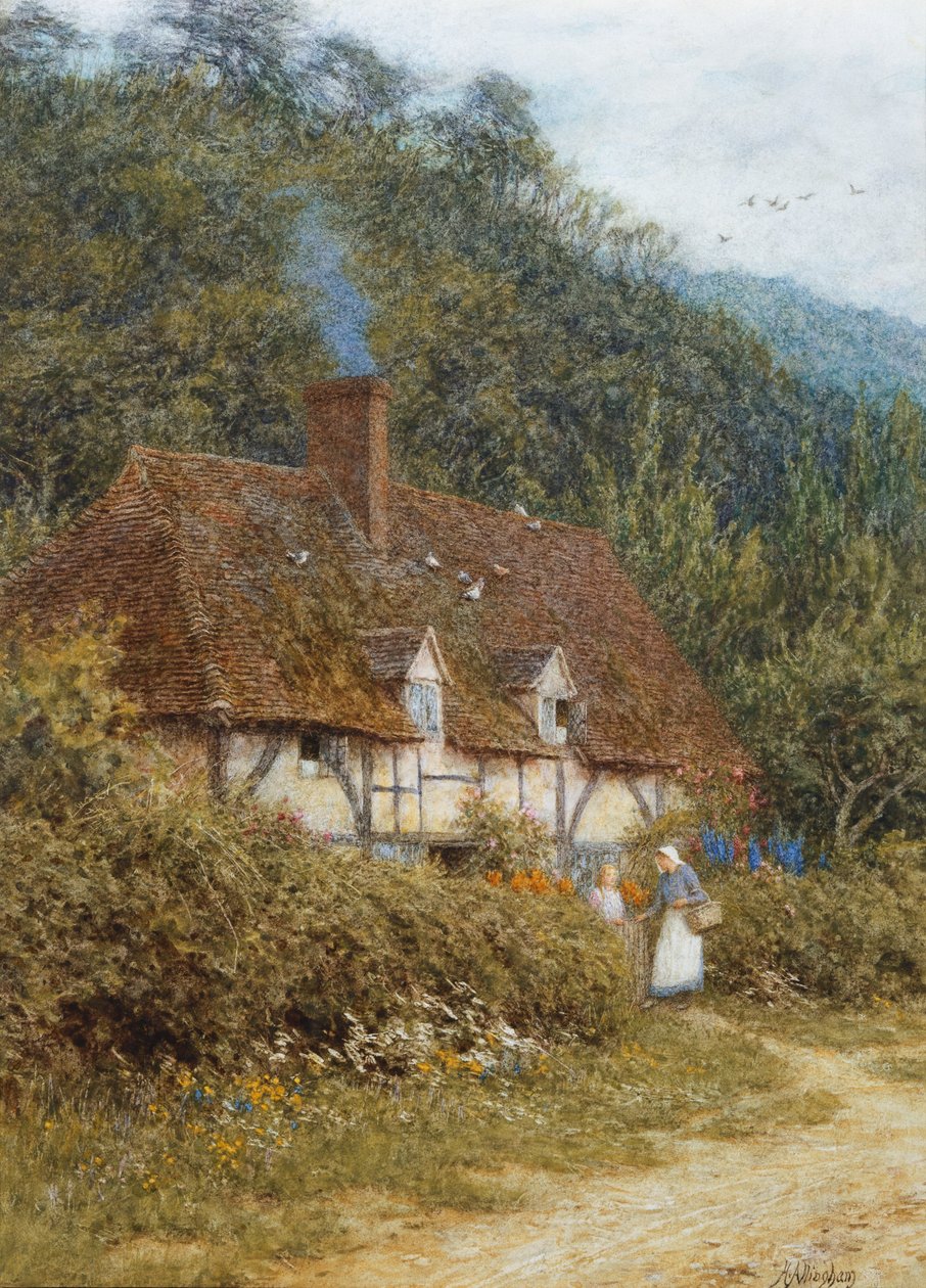 Cottage near Witley, Surrey by Helen Allingham