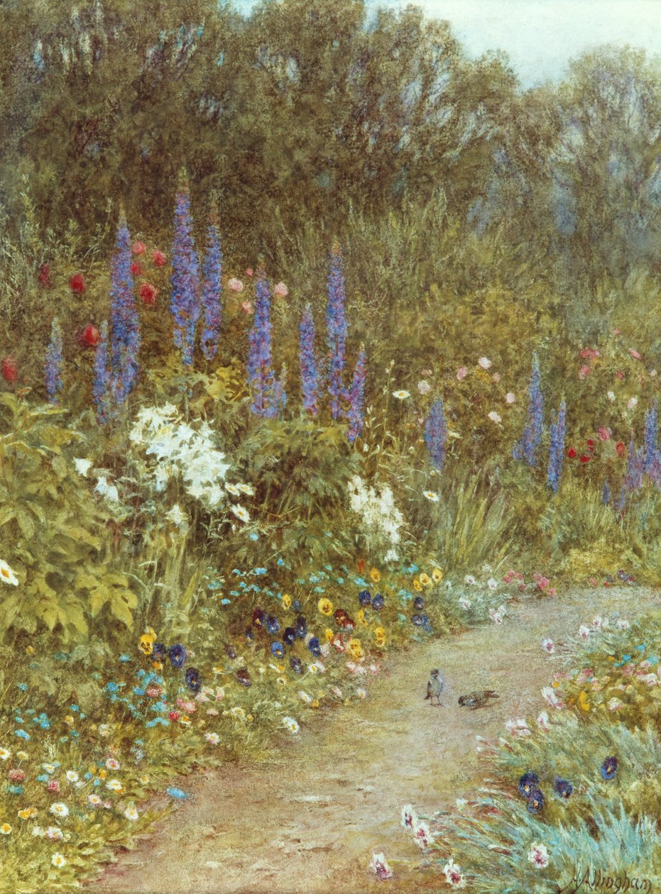 Garden Around her Cottage by Helen Allingham