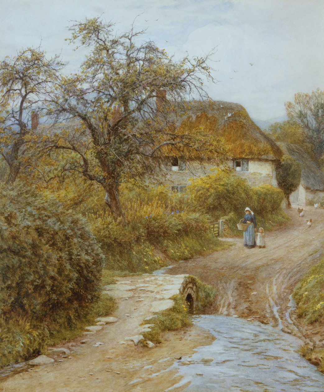 Hill Farm, Symondsbury, Dorset by Helen Allingham