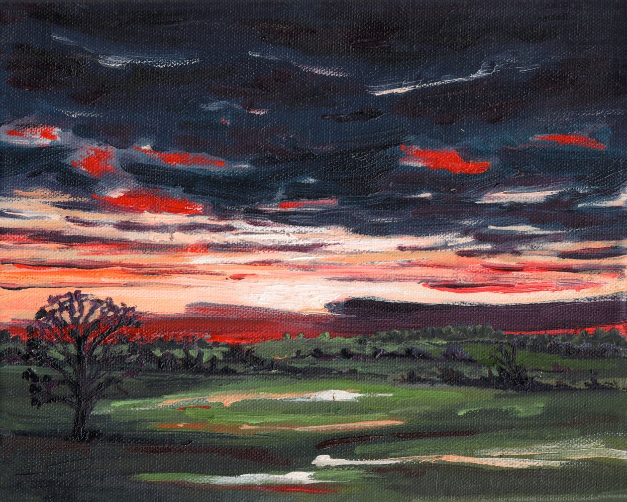 Winter Sunset, 2008 by Helen White