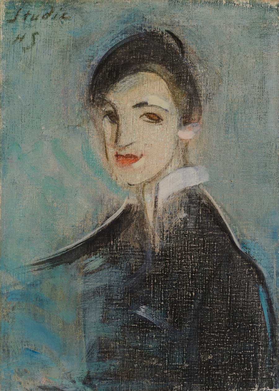 Singer in Black by Helene Schjerfbeck