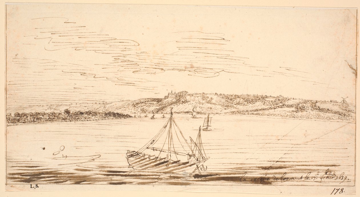 River View from Lormont, Bordeaux, Seen from the Garonne River by Hem