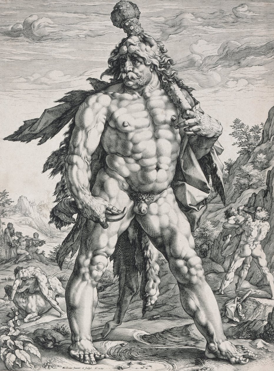 The Great Hercules by Hendrik Goltzius