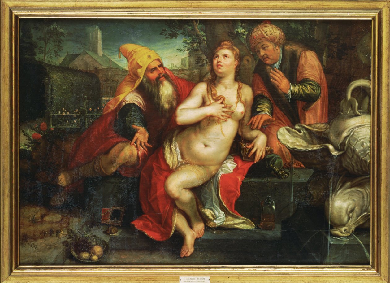 Susannah and the Elders by Hendrick (attr. to) Goltzius