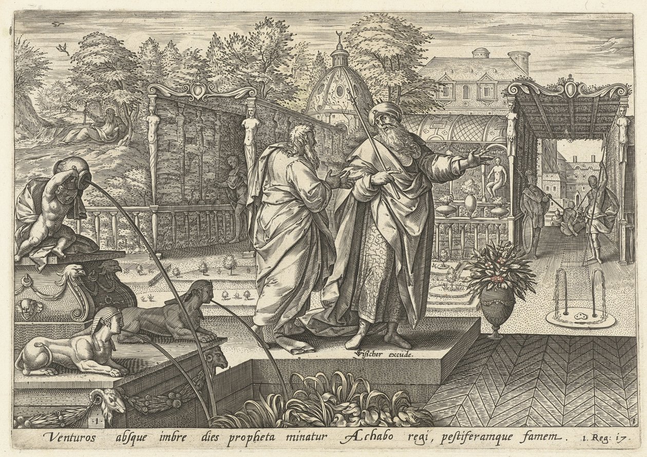 Elijah Predicts Drought to King Ahab by Hendrick Goltzius (rejected attribution)
