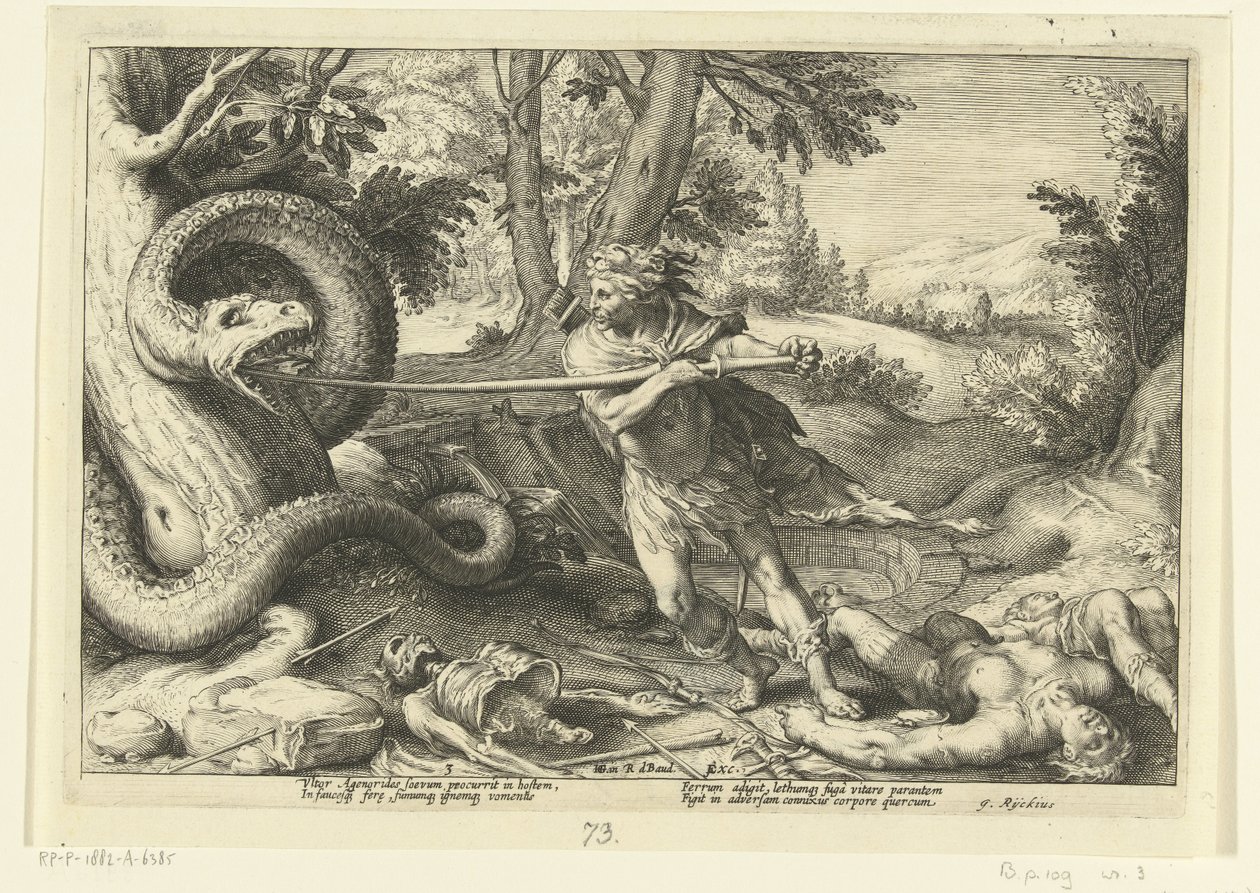 Cadmus Killing the Dragon (series: Ovid