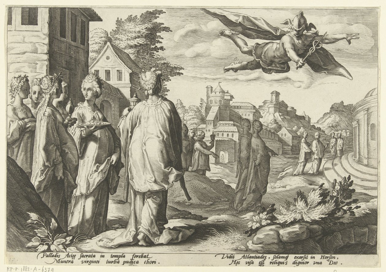 Mercury Falls in Love with Herse from Ovid