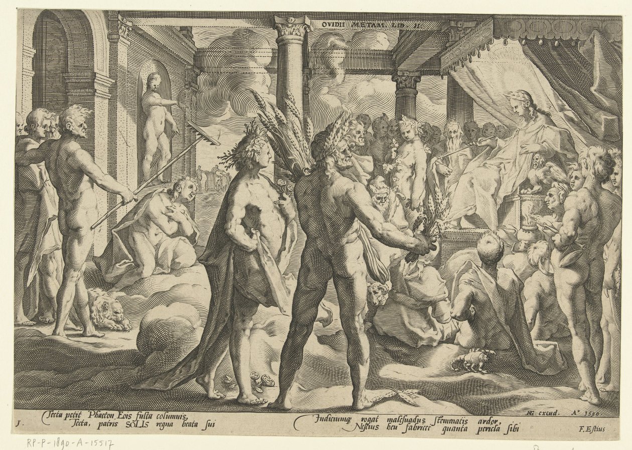 Phaethon in the Palace of Helios by Hendrick Goltzius (workshop of)