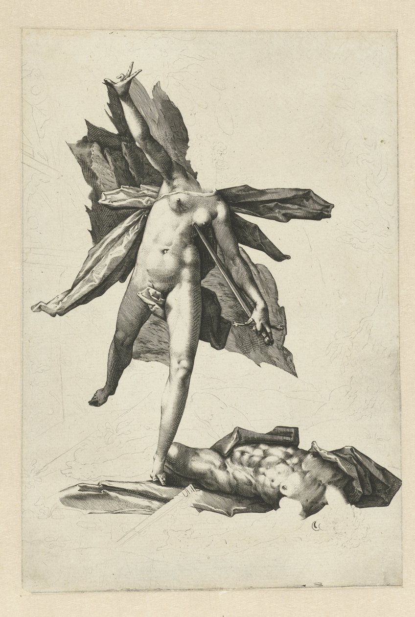 Pyramus and Thisbe by Hendrick Goltzius (workshop of)