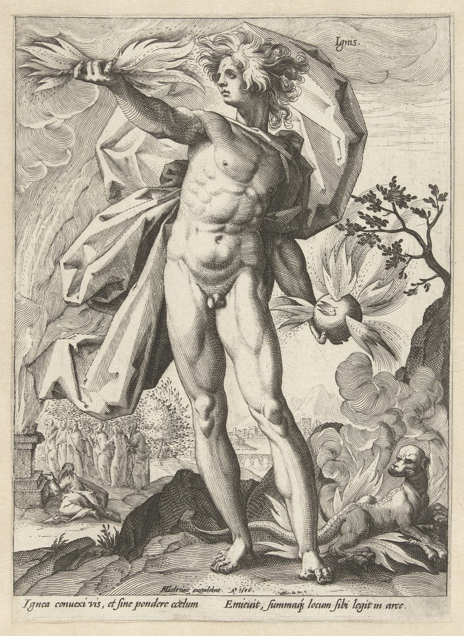 Fire (The Four Elements) by Hendrick Goltzius (workshop of)