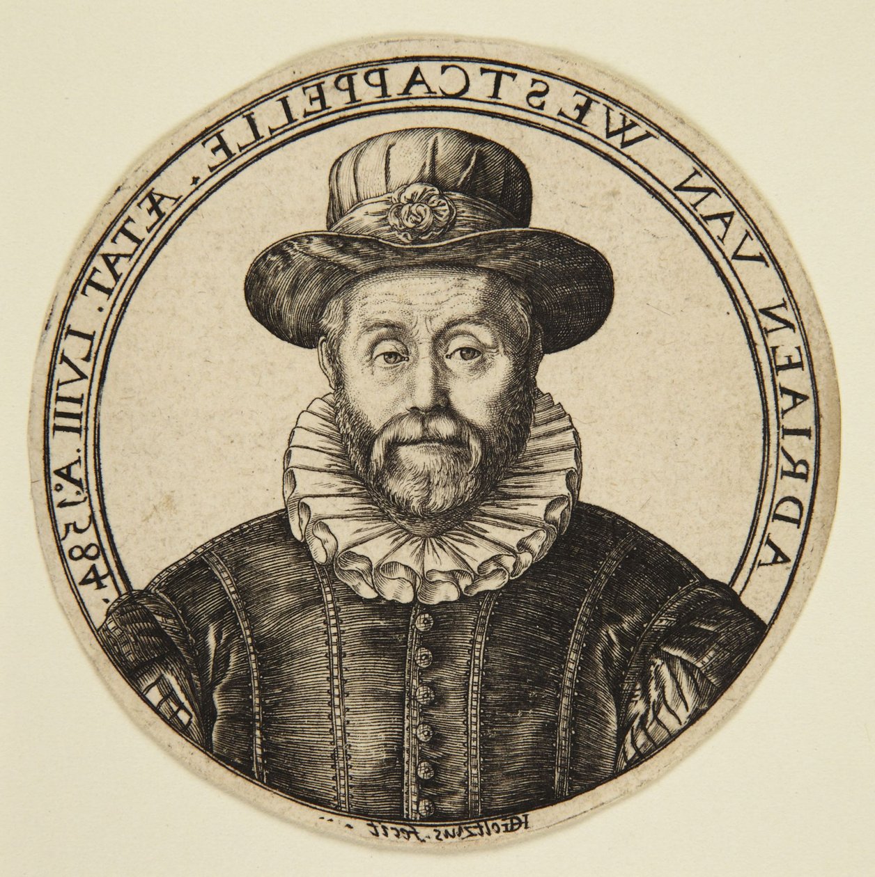 Adriaen van Westcappelle by Hendrick Goltzius