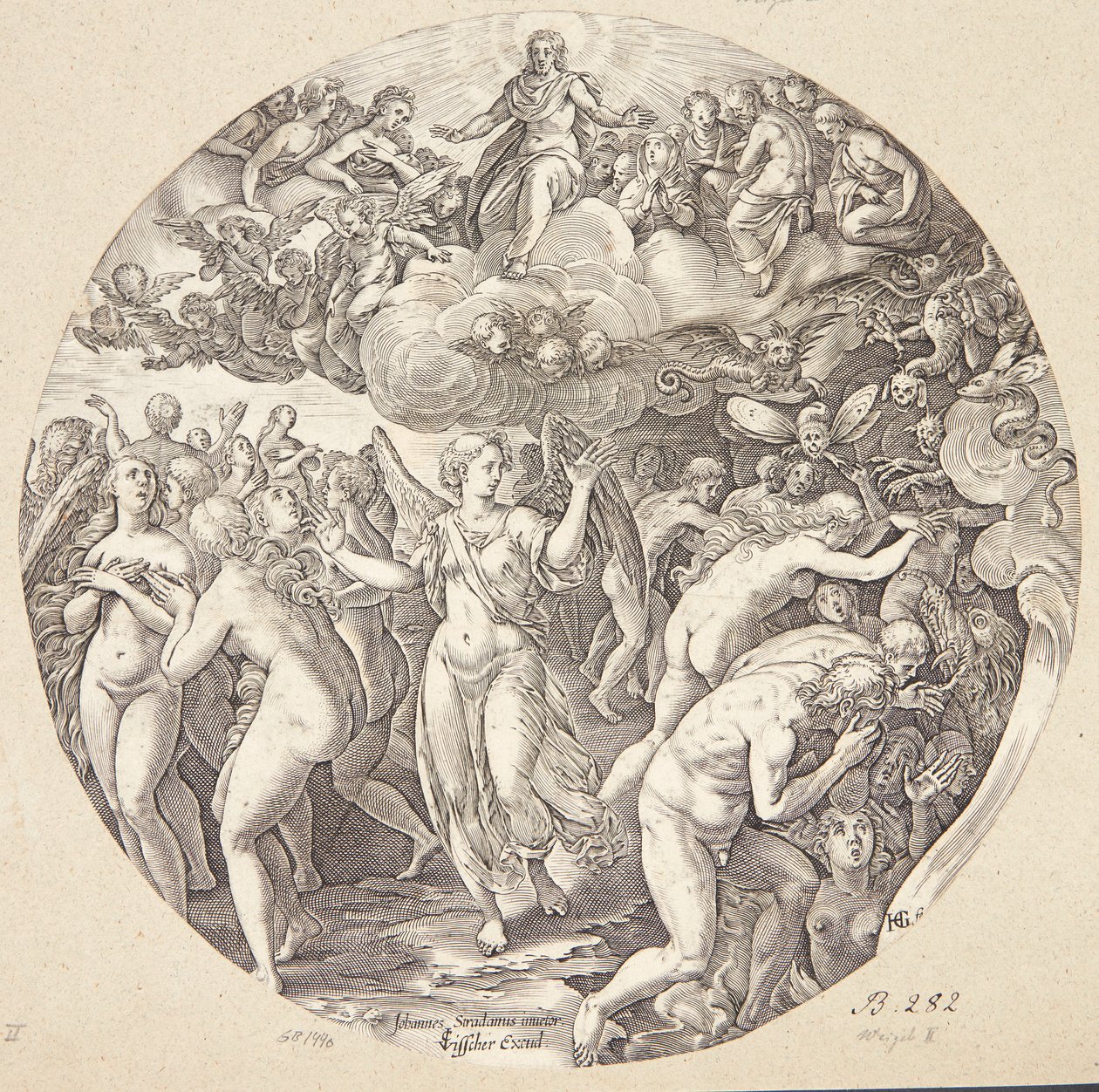 The Separation of the Saved and the Damned by Hendrick Goltzius