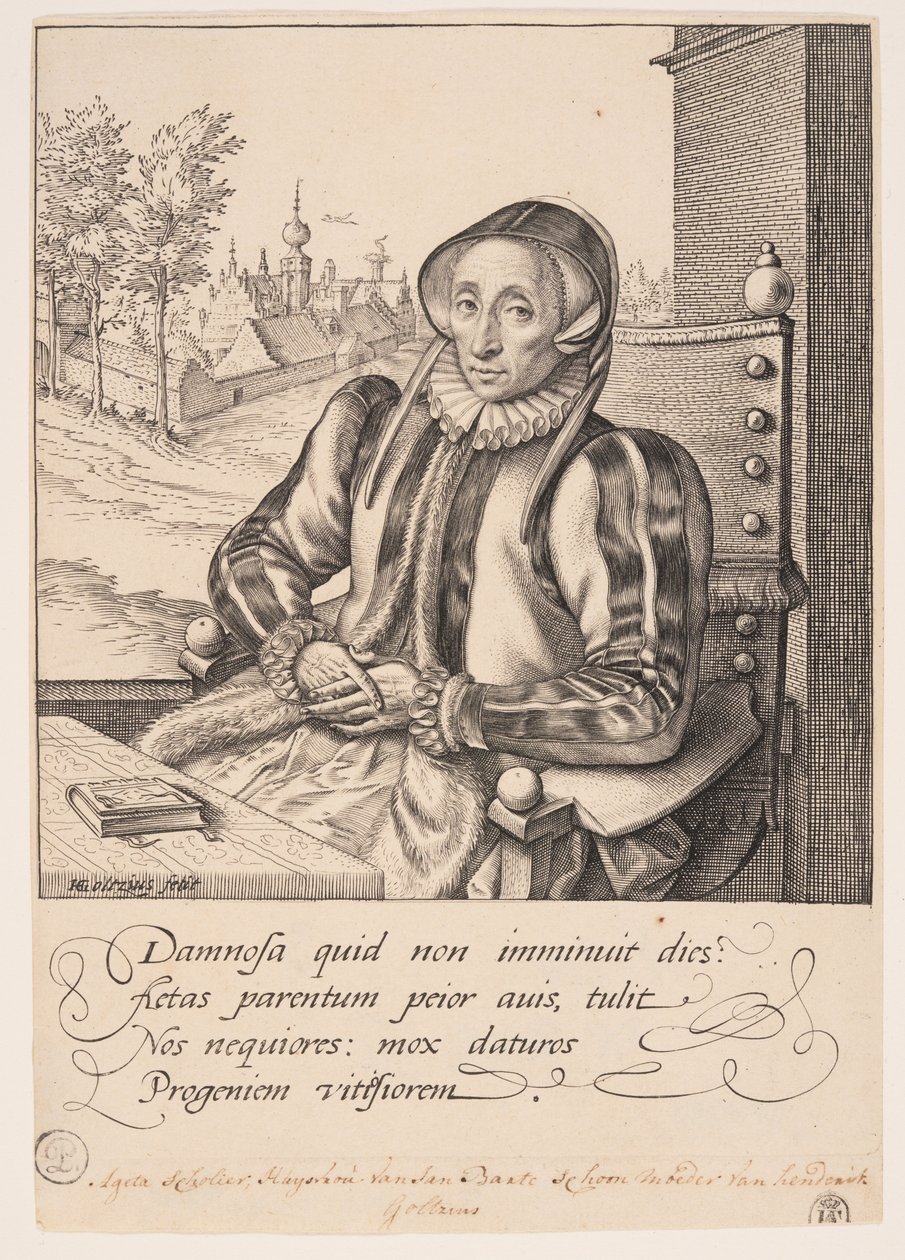 Anna Fullings, Mother of the Artist by Hendrick Goltzius