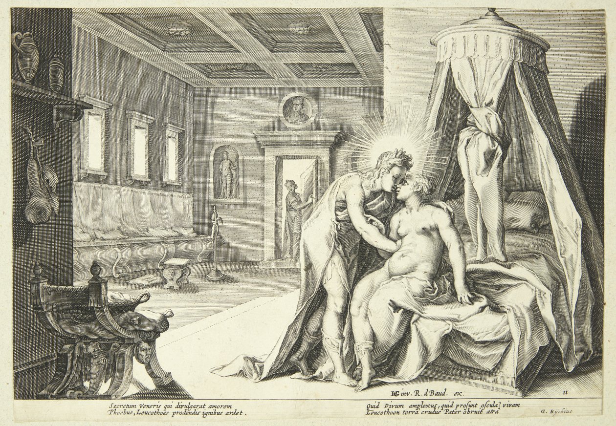 Apollo Abuses Leucothoe by Hendrick Goltzius