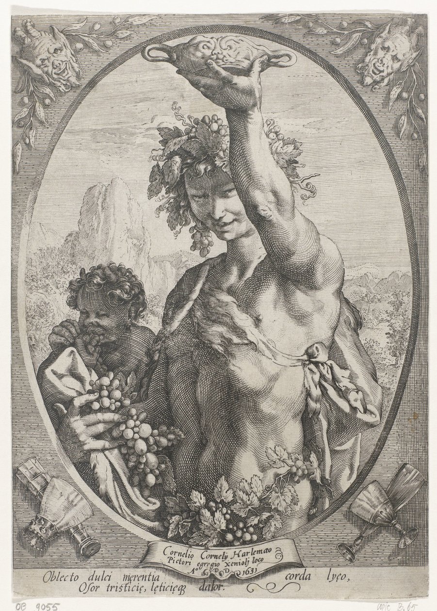 Bacchus by Hendrick Goltzius