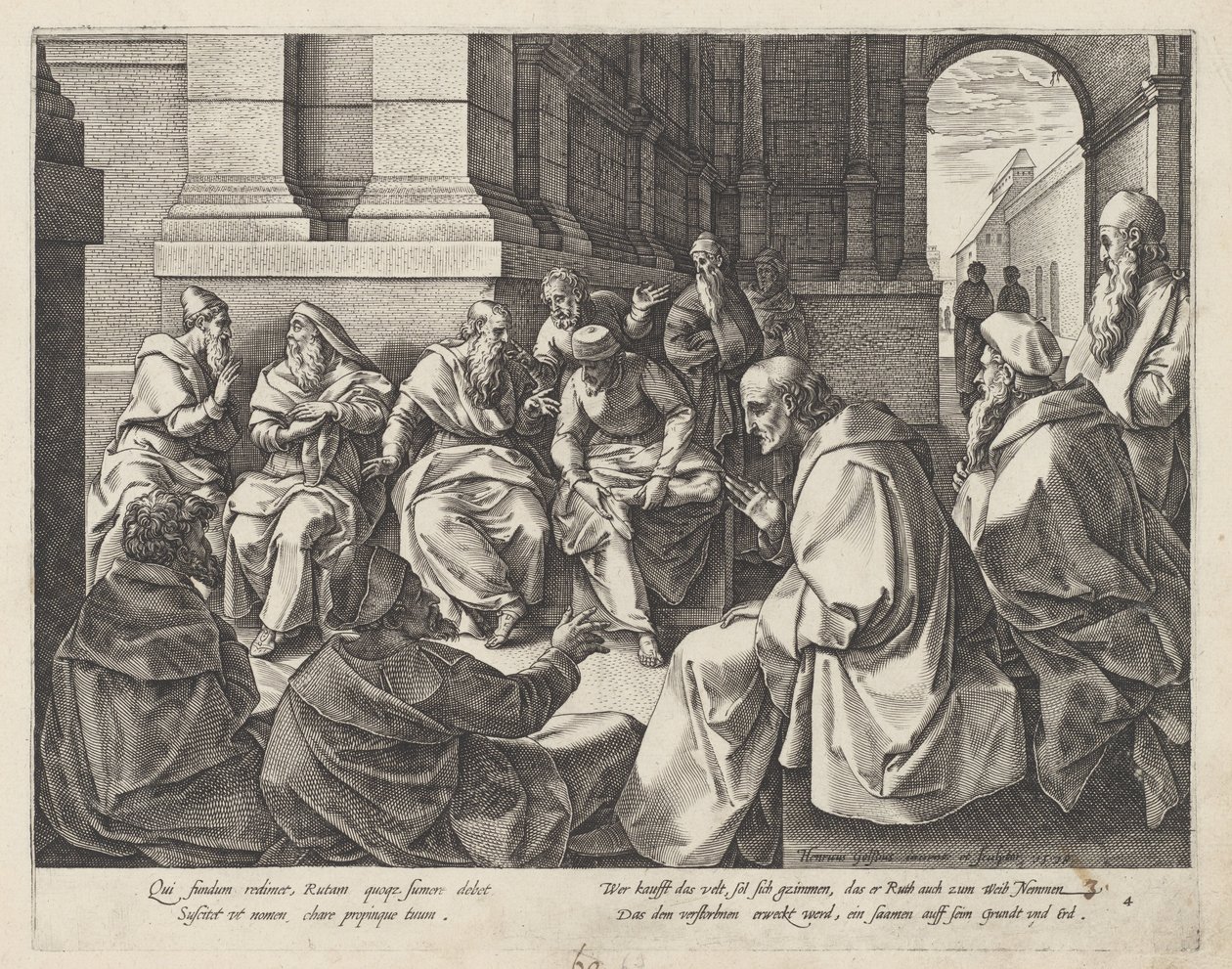 Boaz and the Elders (The Story of Ruth) by Hendrick Goltzius