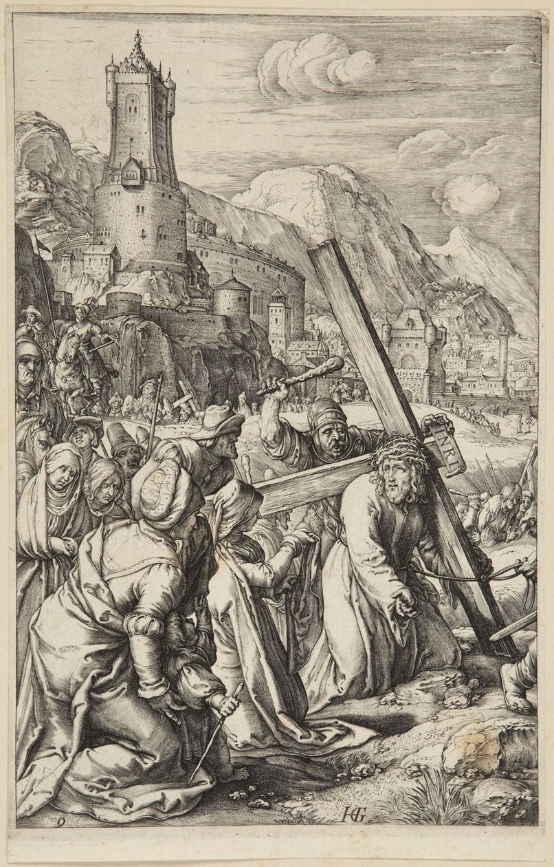 Christ Carrying the Cross by Hendrick Goltzius