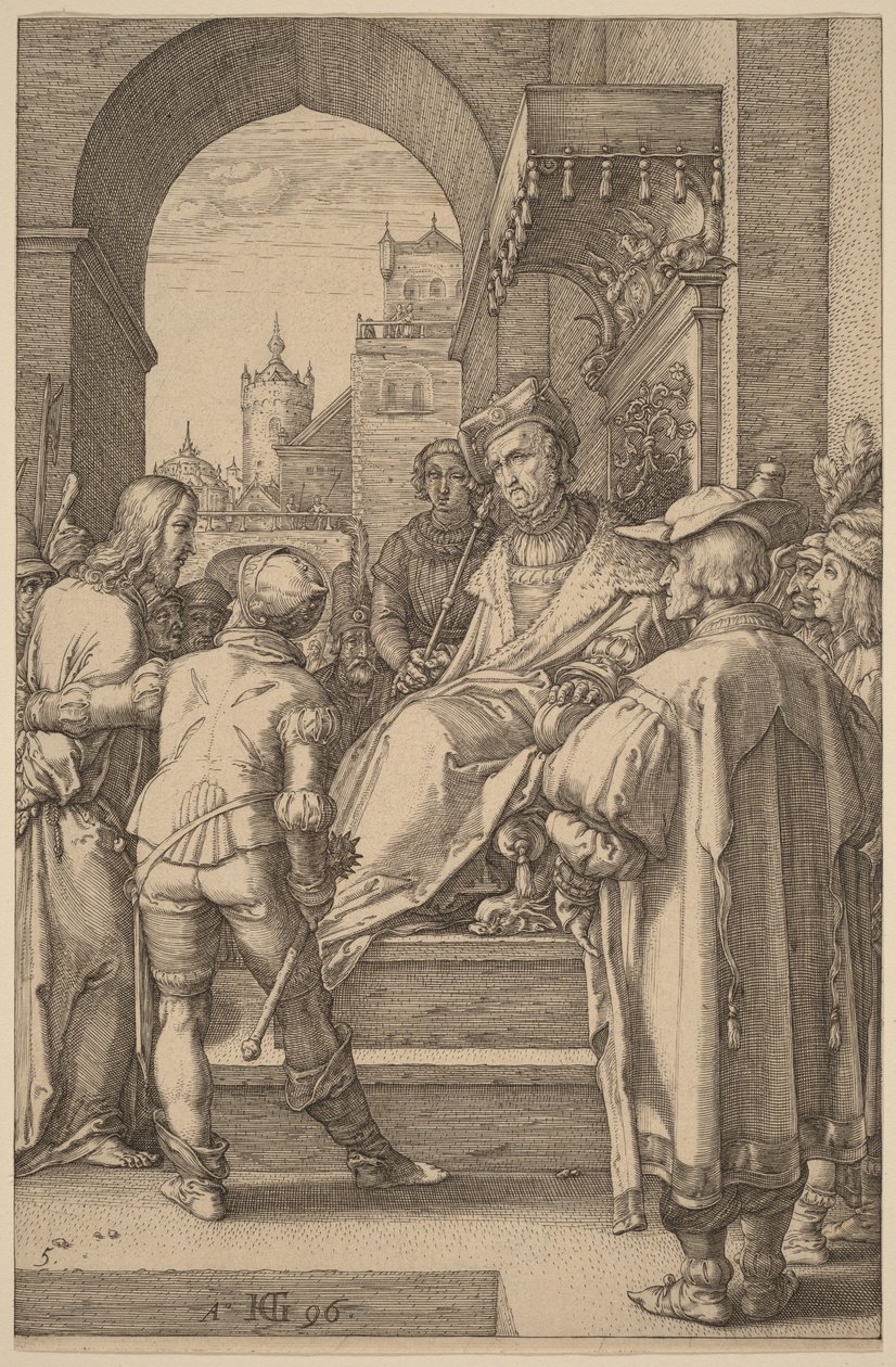 Christ before Pilate by Hendrick Goltzius