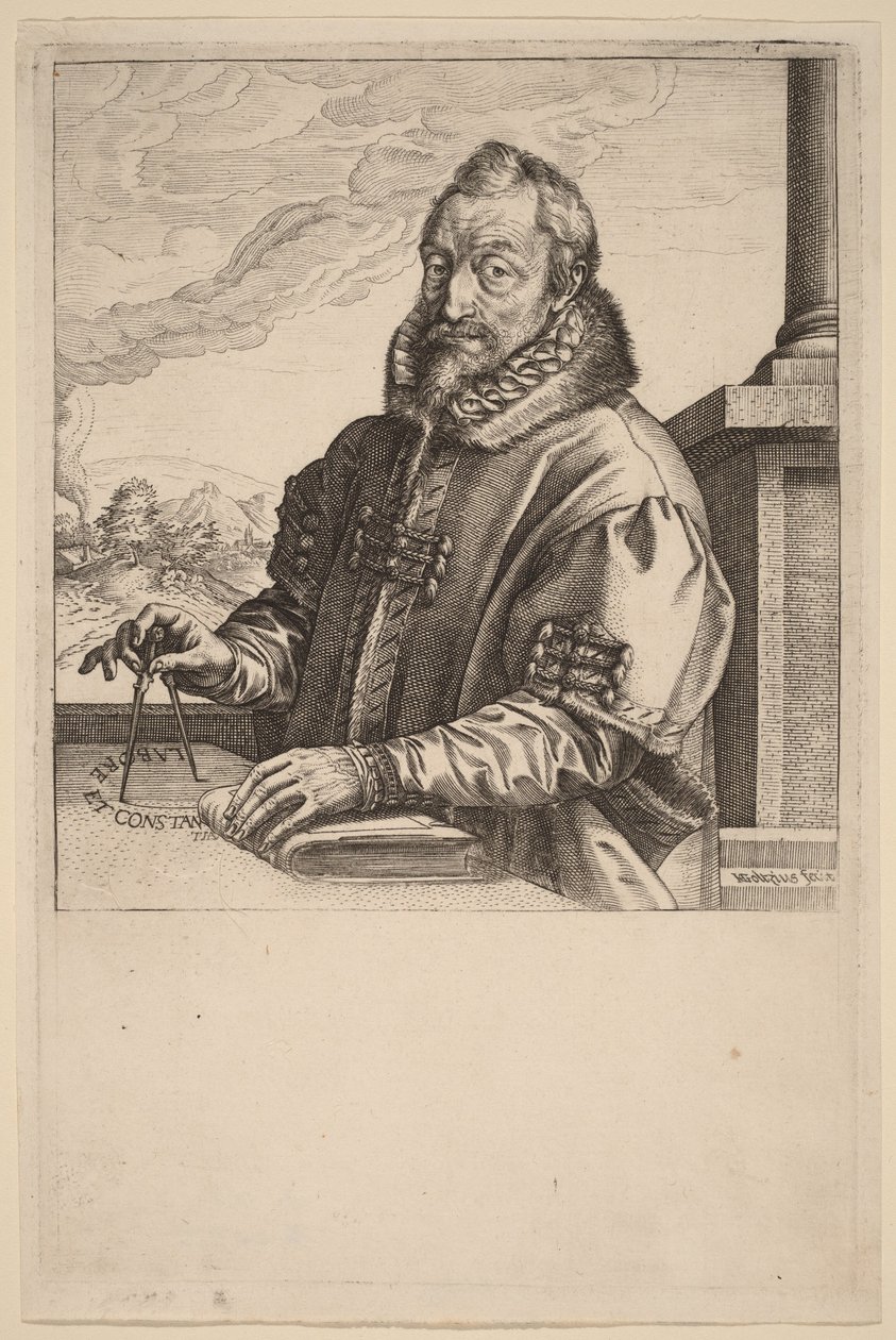Christopher Plantin by Hendrick Goltzius