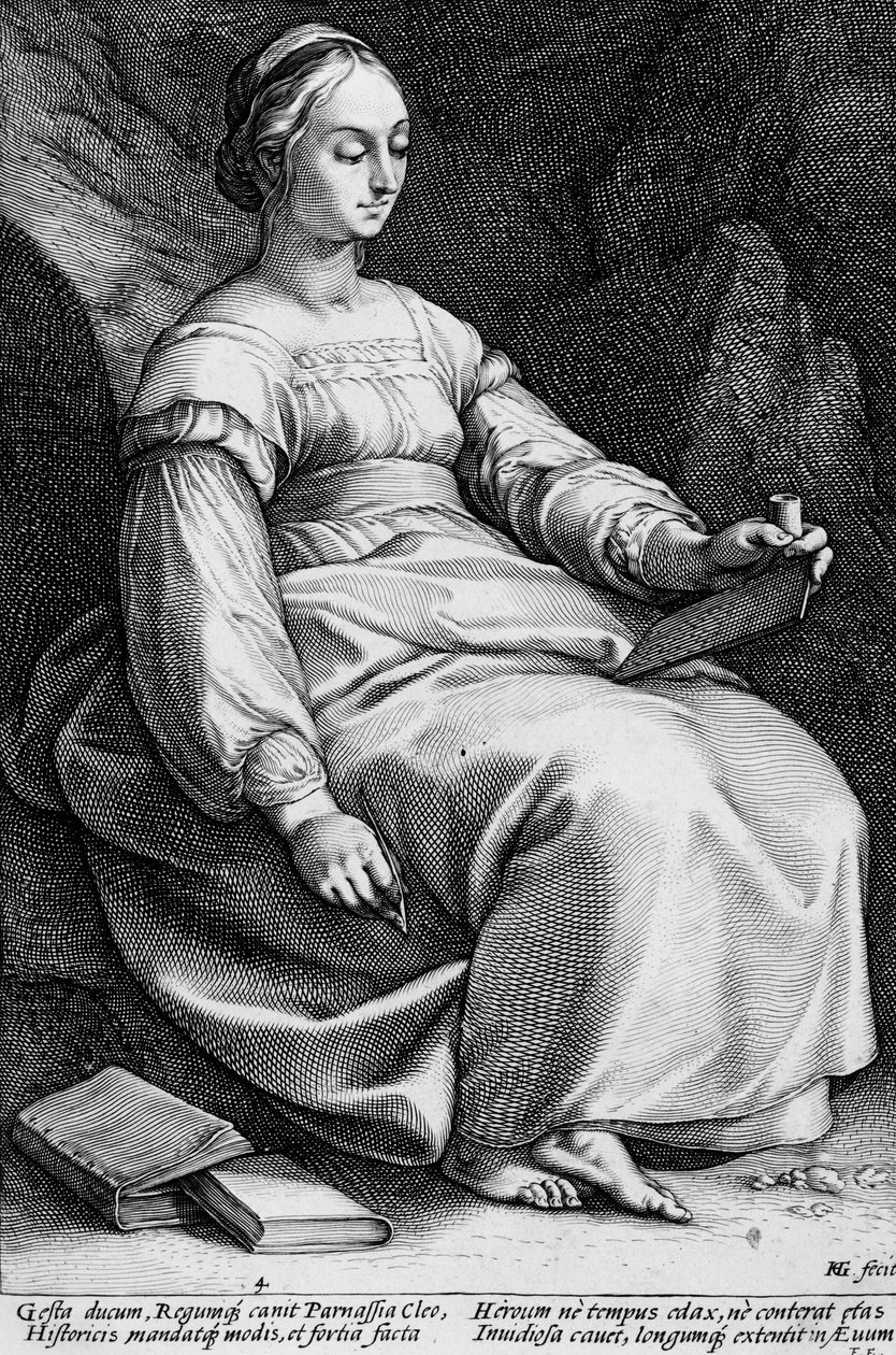 Clio by Hendrick Goltzius