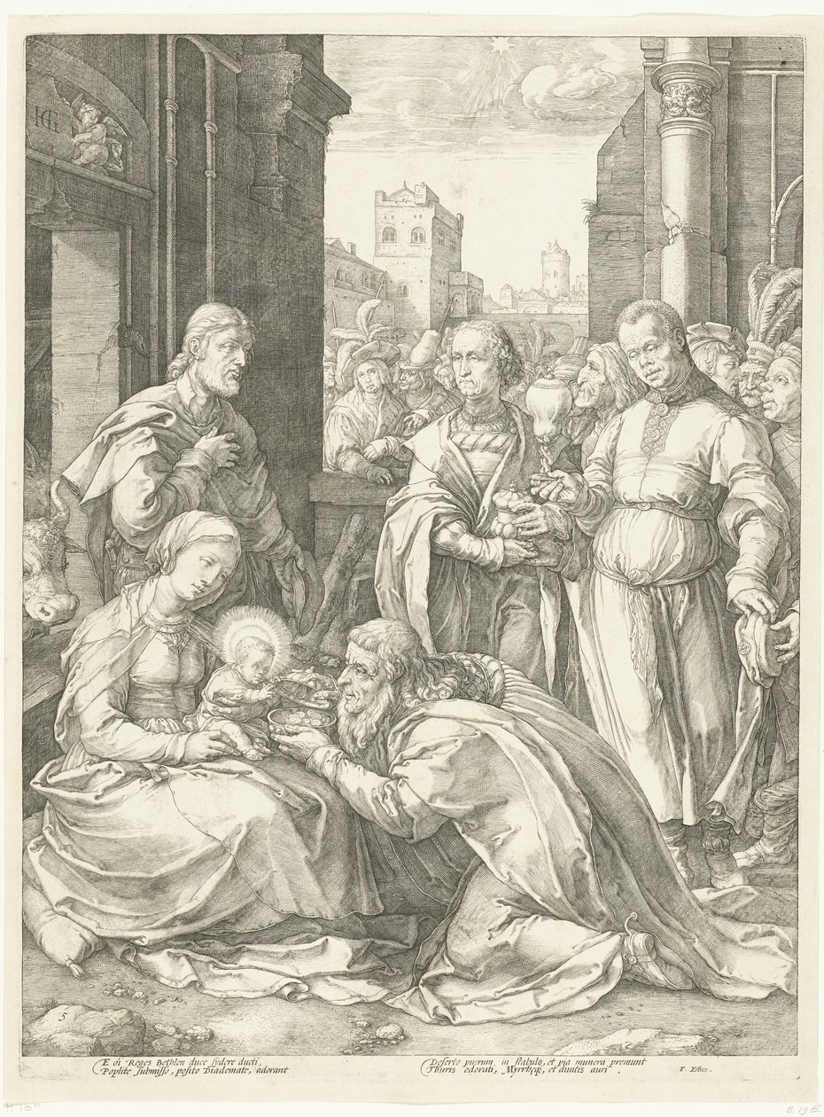 The Adoration of the Magi by Hendrick Goltzius