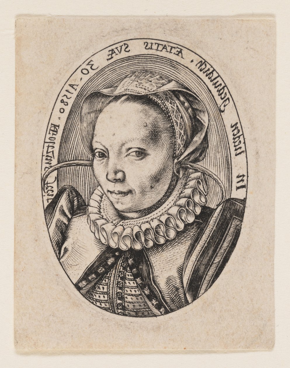 Grietgen Jansdochter, wife of the artist by Hendrick Goltzius