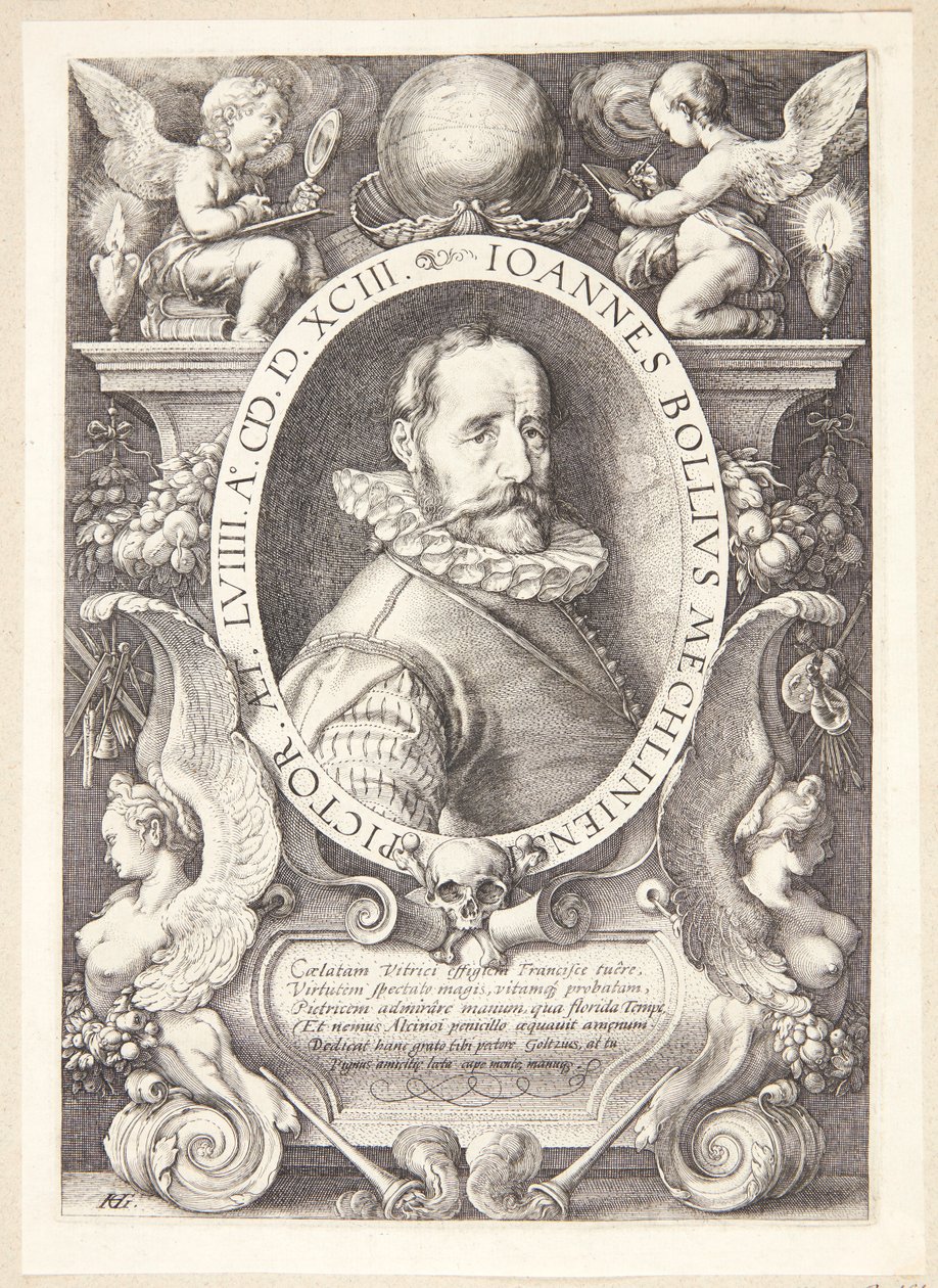 Hans Bol by Hendrick Goltzius