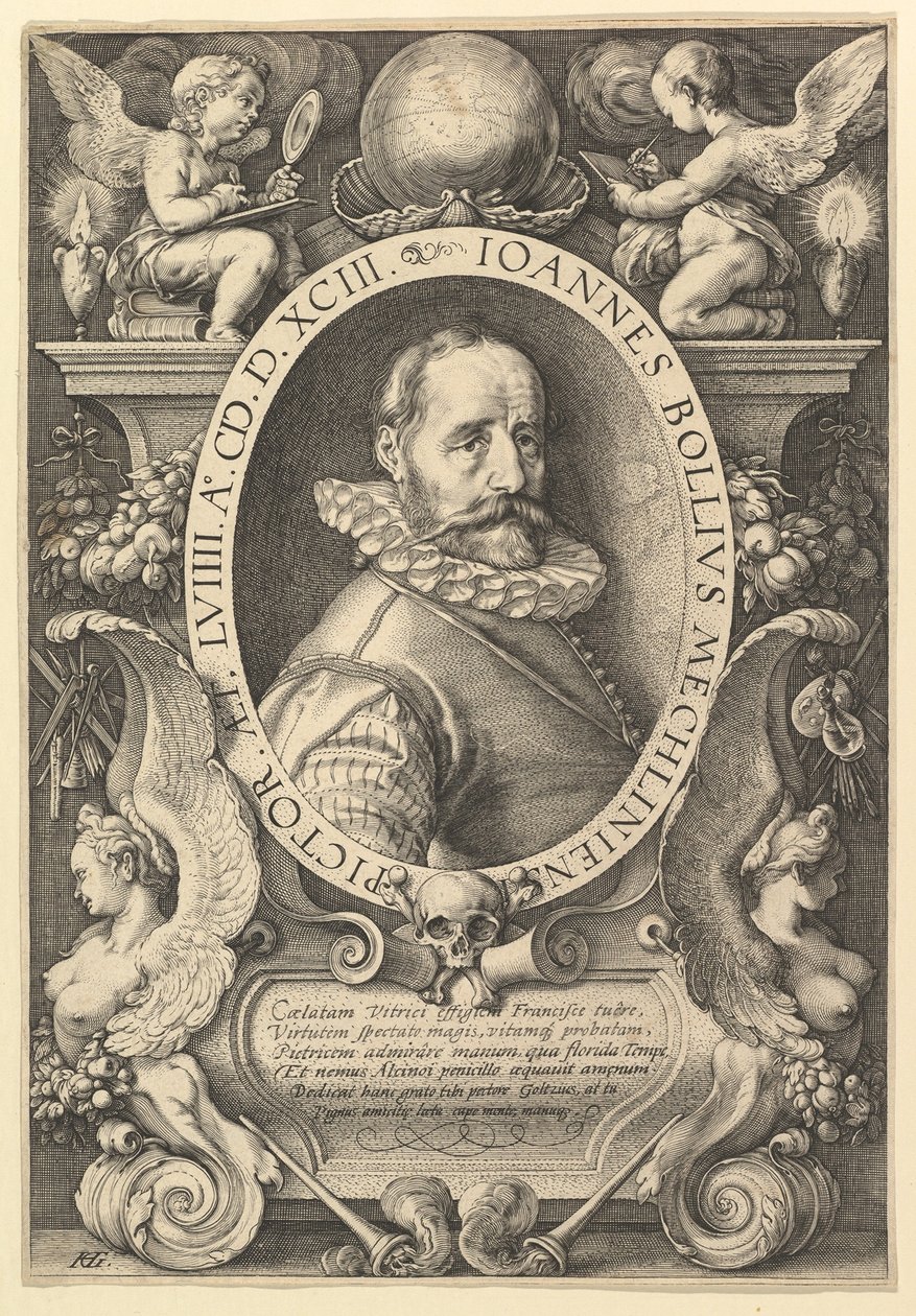 Hans Bol by Hendrick Goltzius