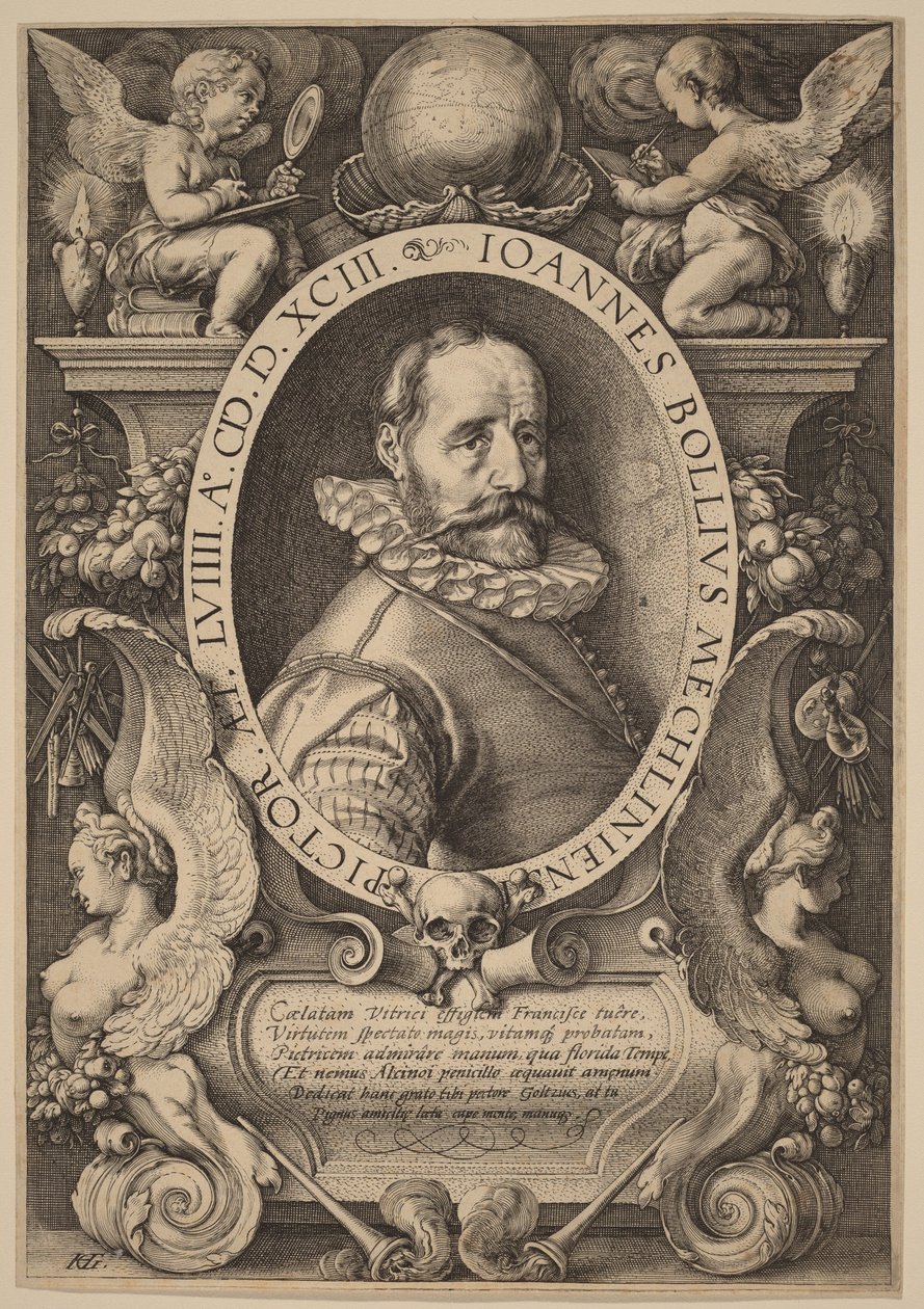 Hans Bol by Hendrick Goltzius