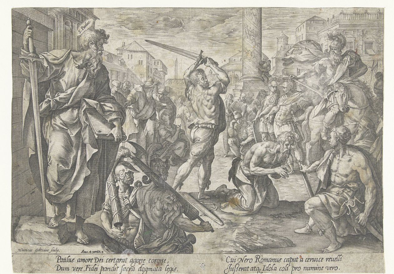 The Martyrdom of Paul by Hendrick Goltzius