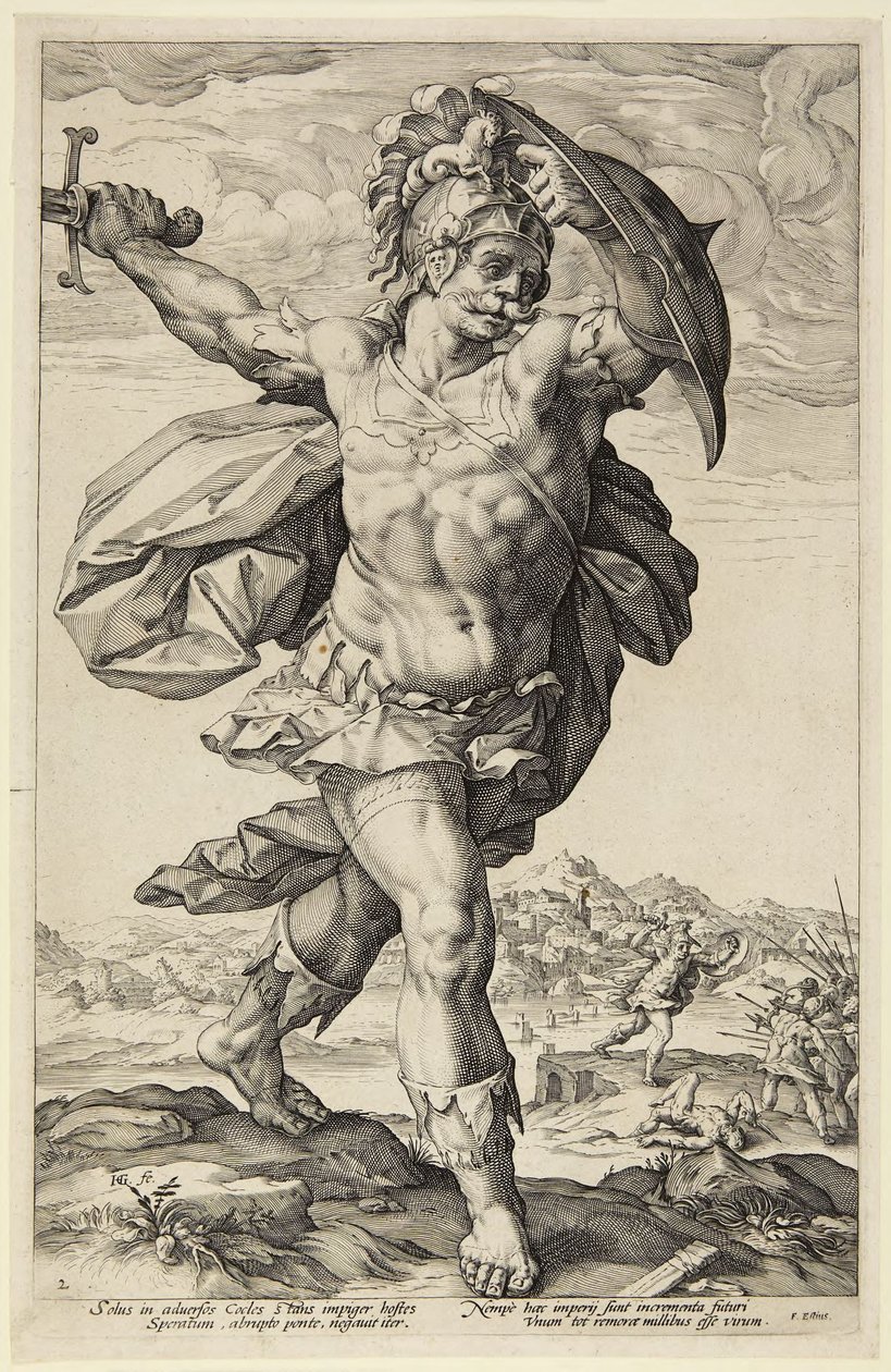 Horatius Cocles by Hendrick Goltzius