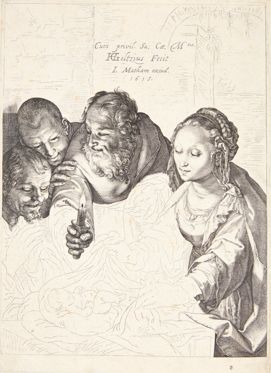Adoration of the Shepherds by Hendrick Goltzius