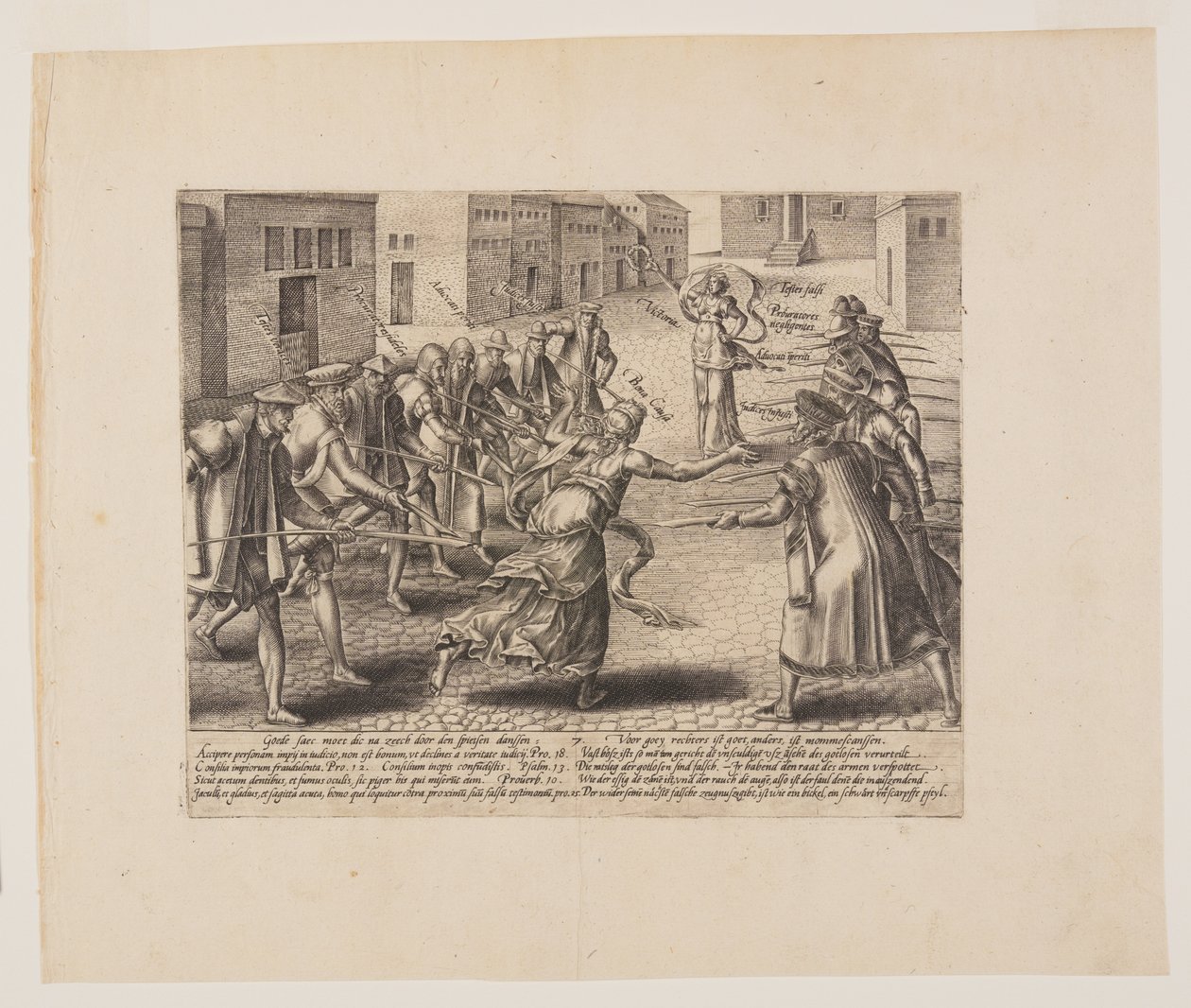 Imperiled Litigation, from Litis Abusus (The Abuses of the Law) by Hendrick Goltzius