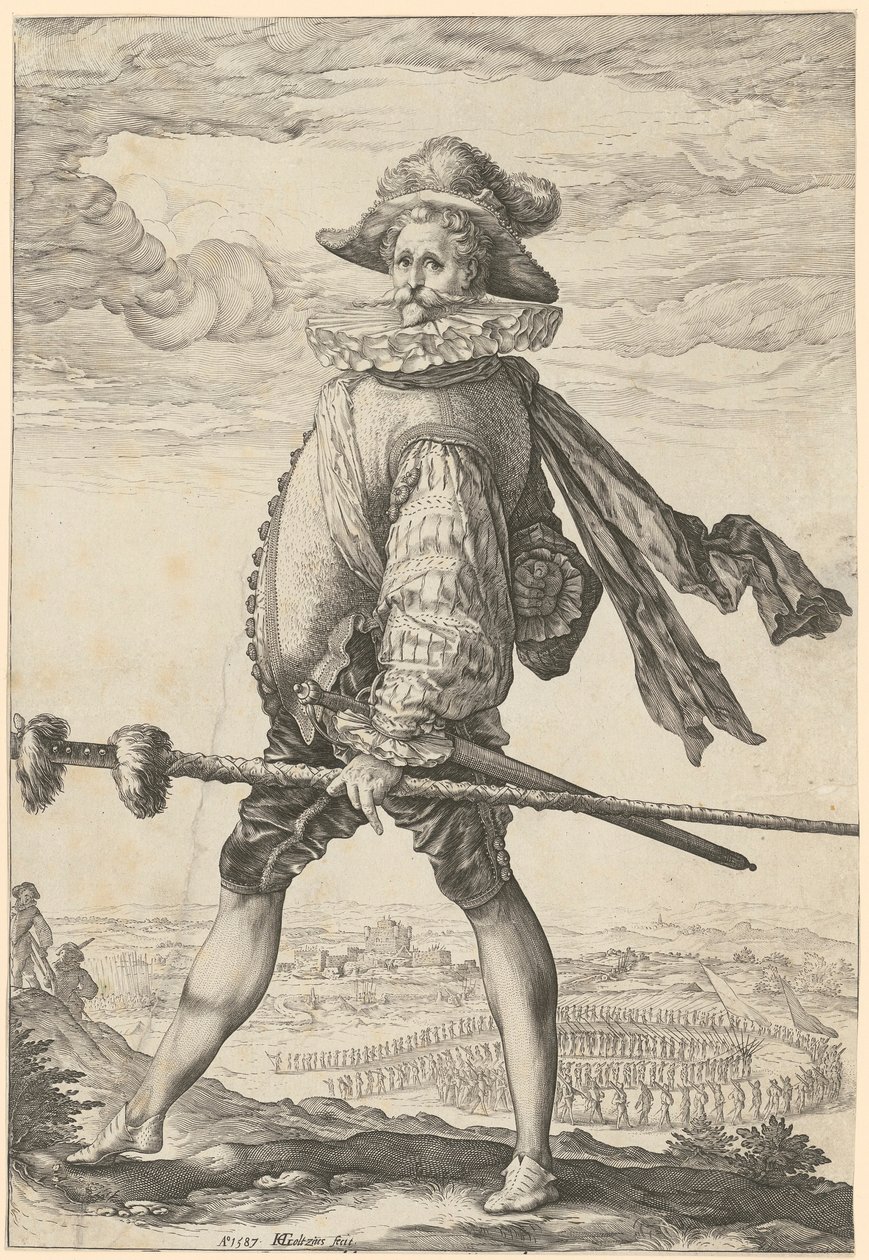 Infantry Captain by Hendrick Goltzius
