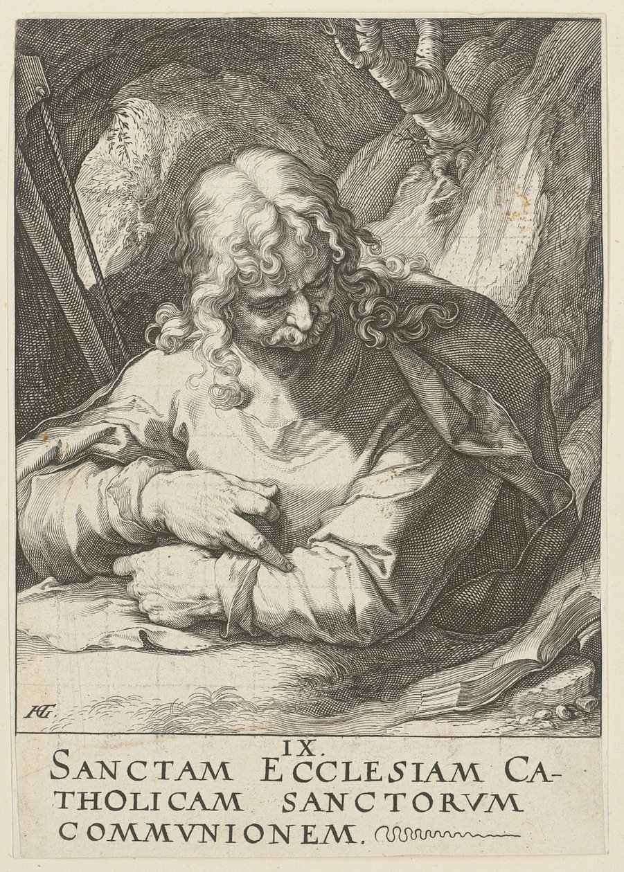 James the Younger, Plate 10 from the Series "Christ, the Twelve Apostles and Paul" by Hendrick Goltzius