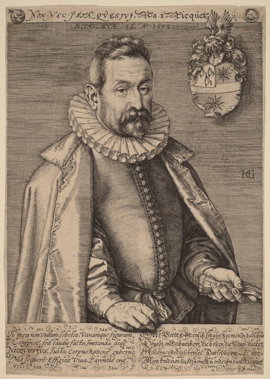 Jan Nicquet by Hendrick Goltzius