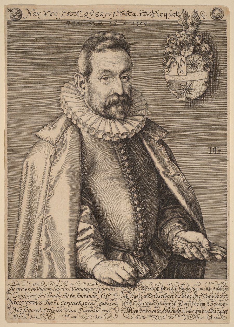 Jan Nicquet by Hendrick Goltzius