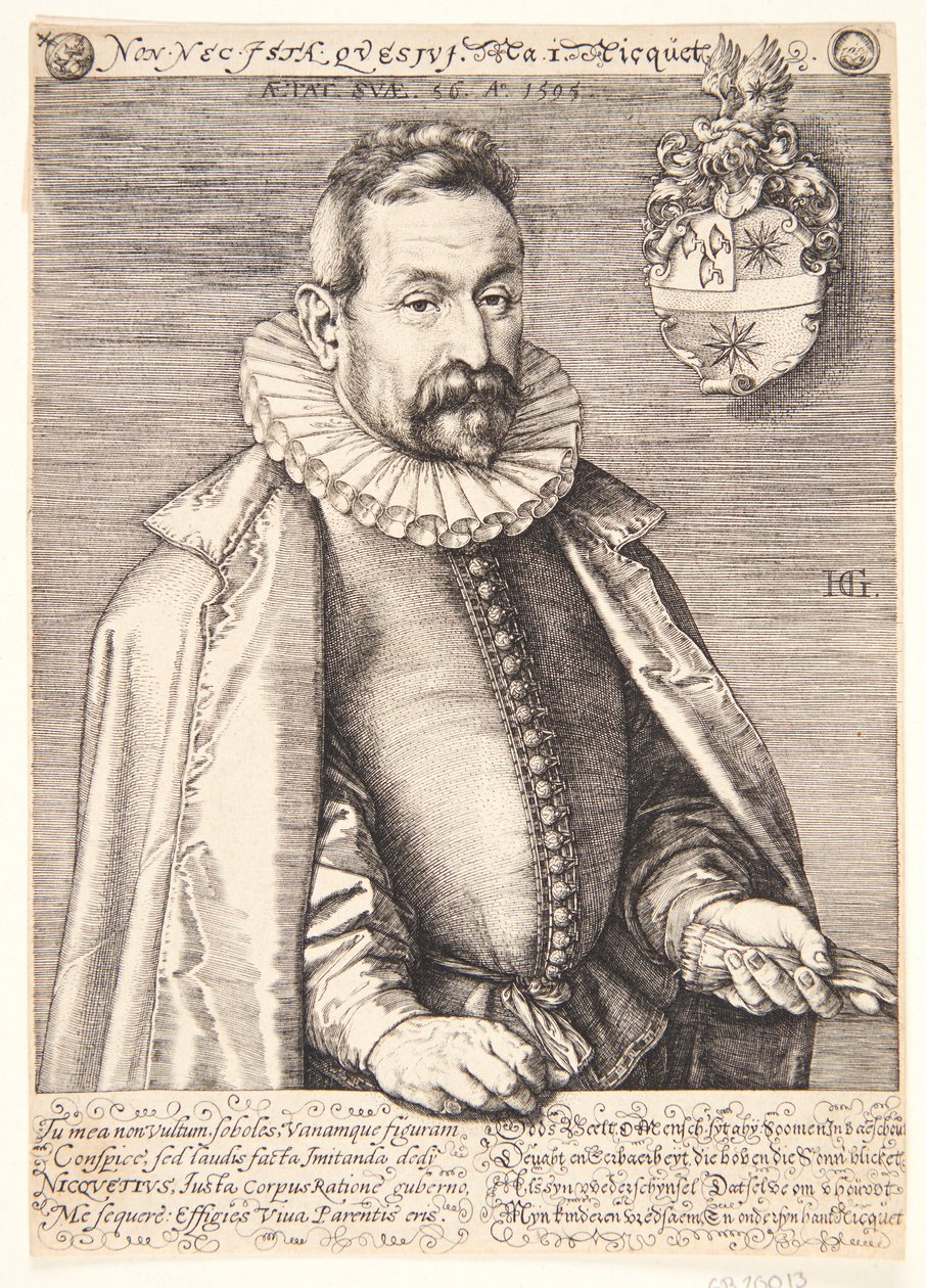 Jan Nicquet by Hendrick Goltzius