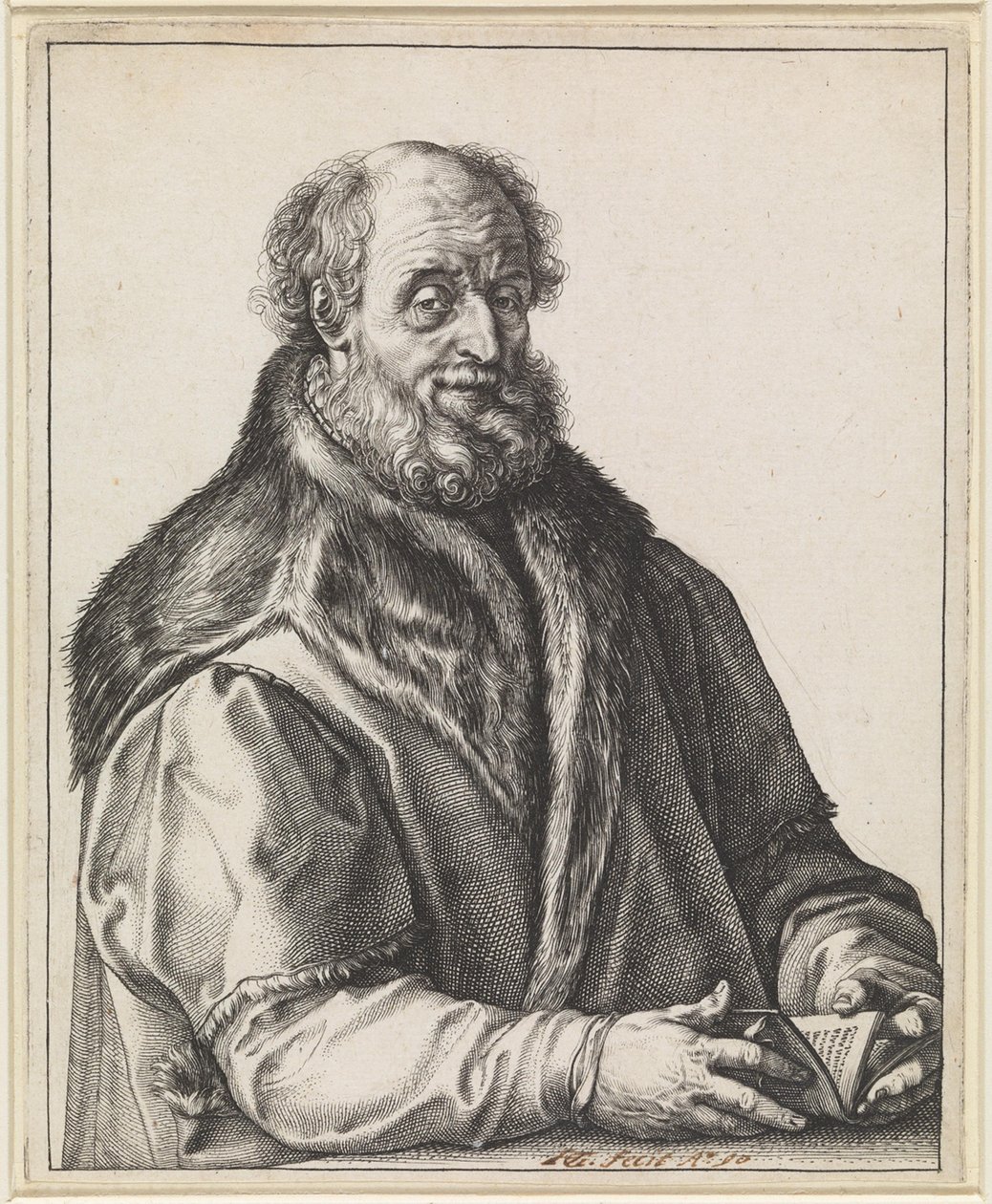 Johannes Zurenus (1517-1591) by Hendrick Goltzius