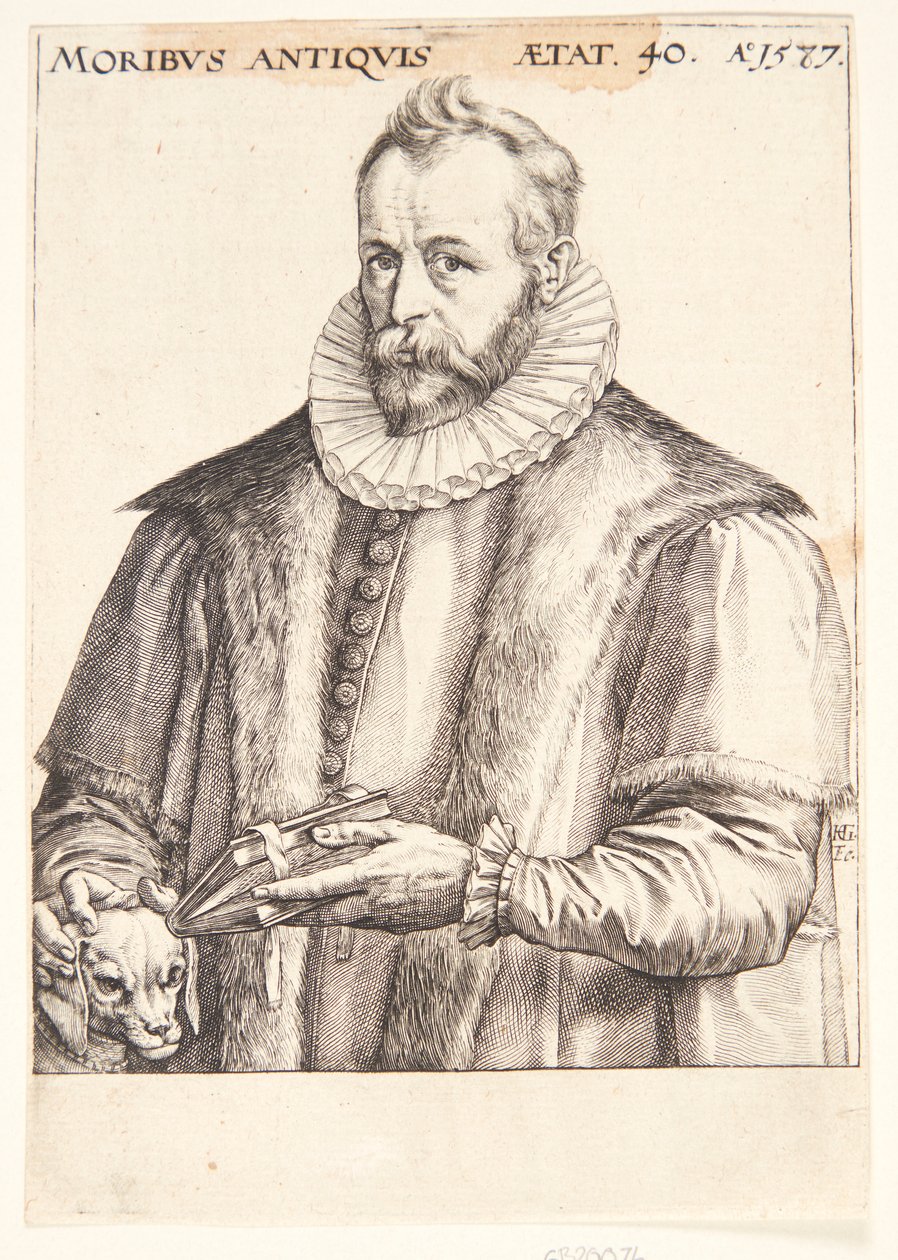 Justus Lipsius by Hendrick Goltzius
