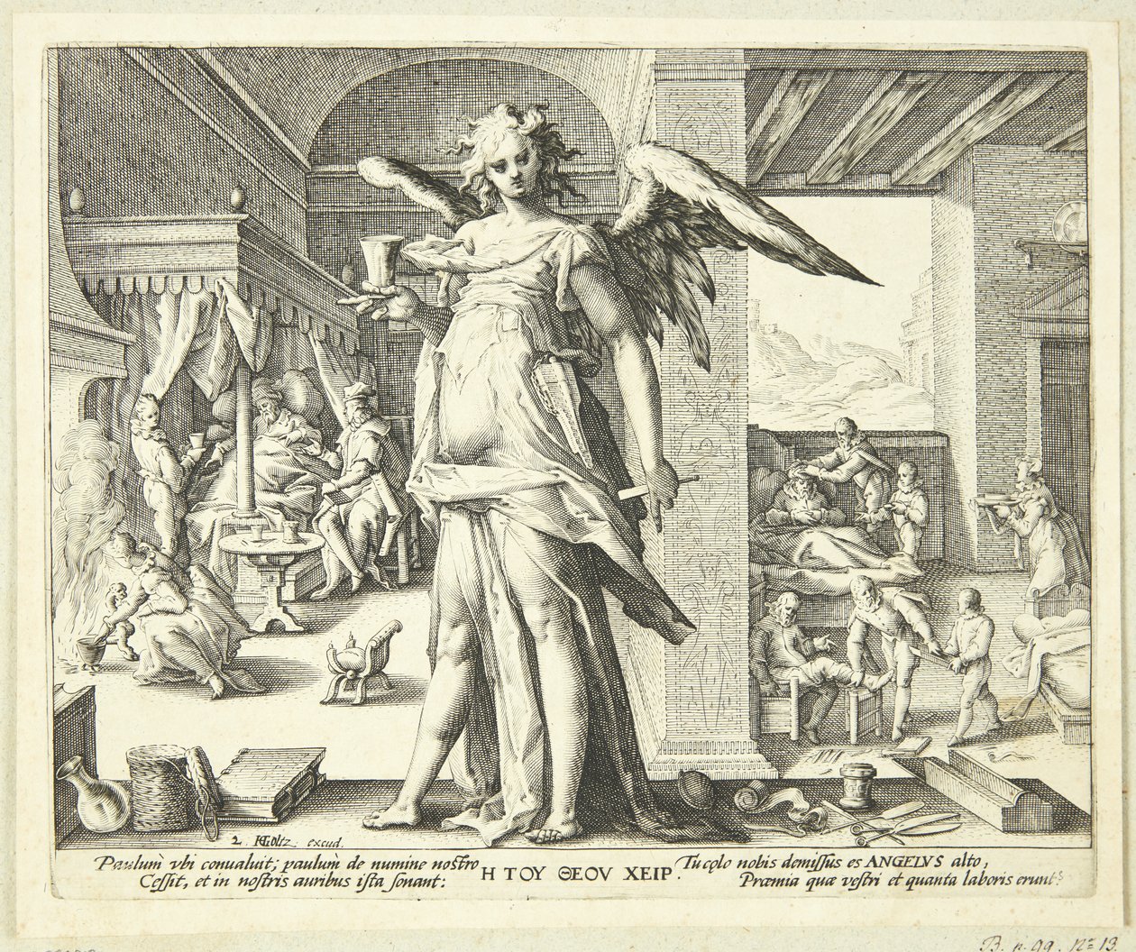The Doctor as an Angel by Hendrick Goltzius