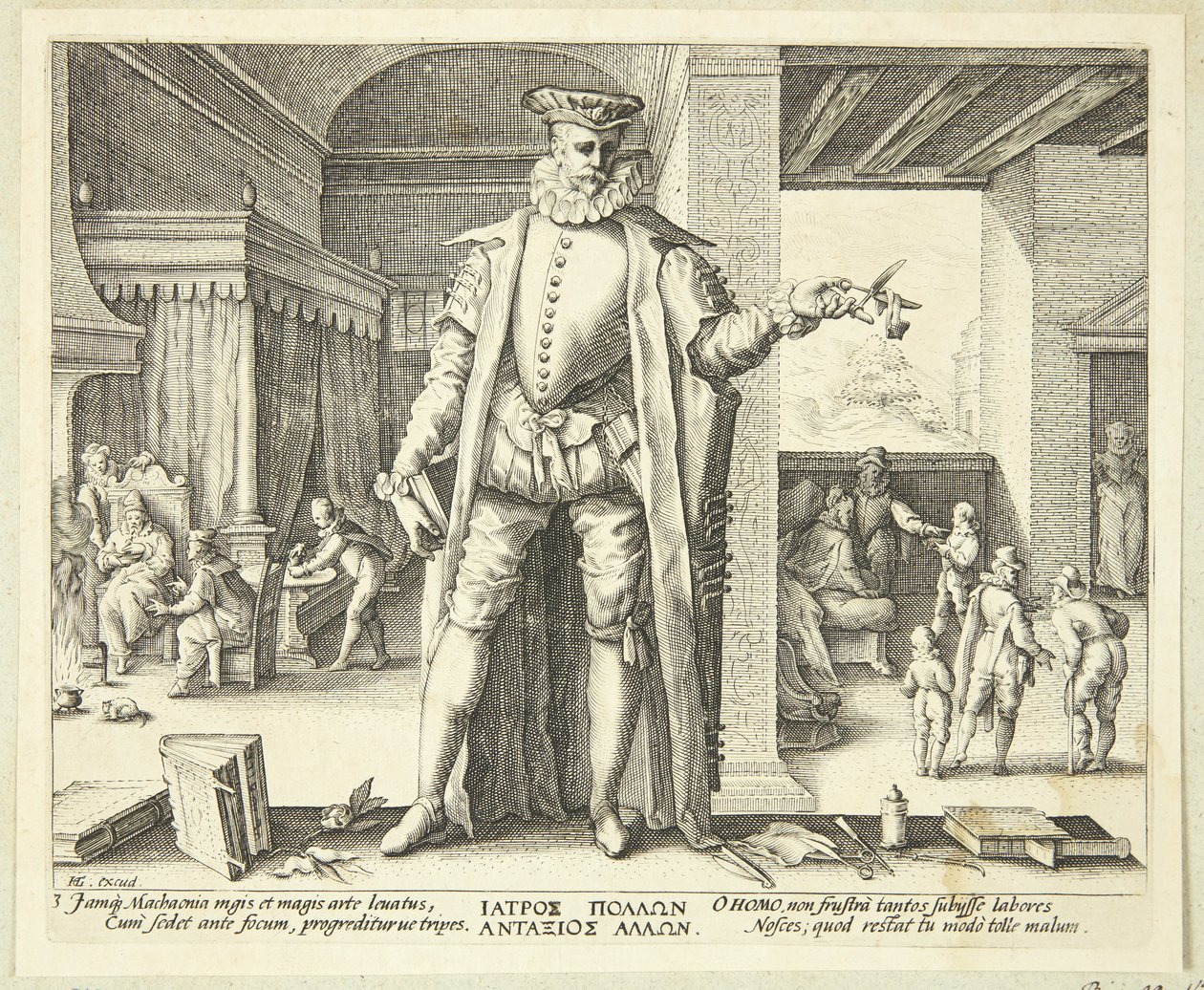 The Doctor as a Human Being by Hendrick Goltzius