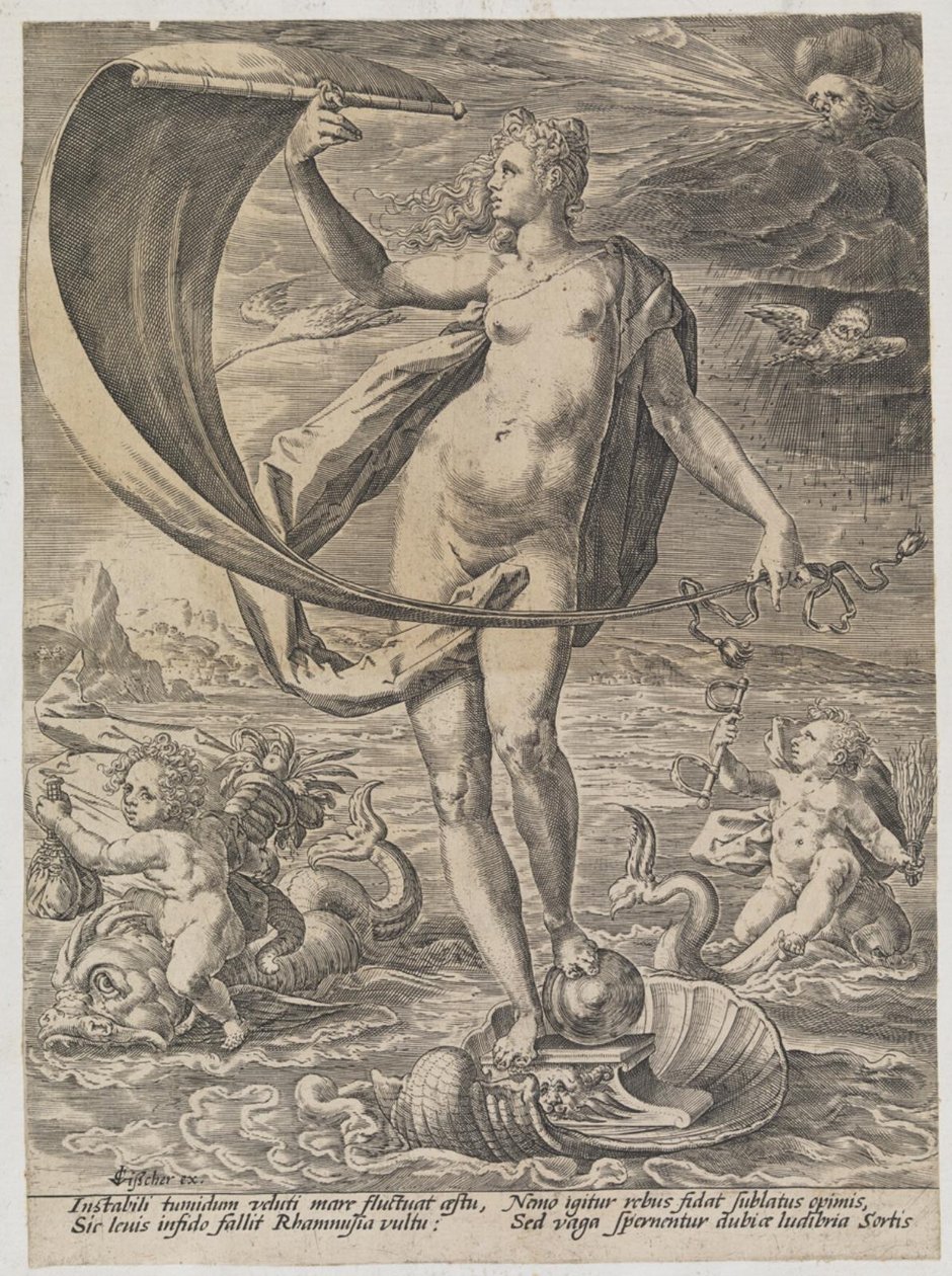 Fortune (Instabili tumidum veluti ...) by Hendrick Goltzius