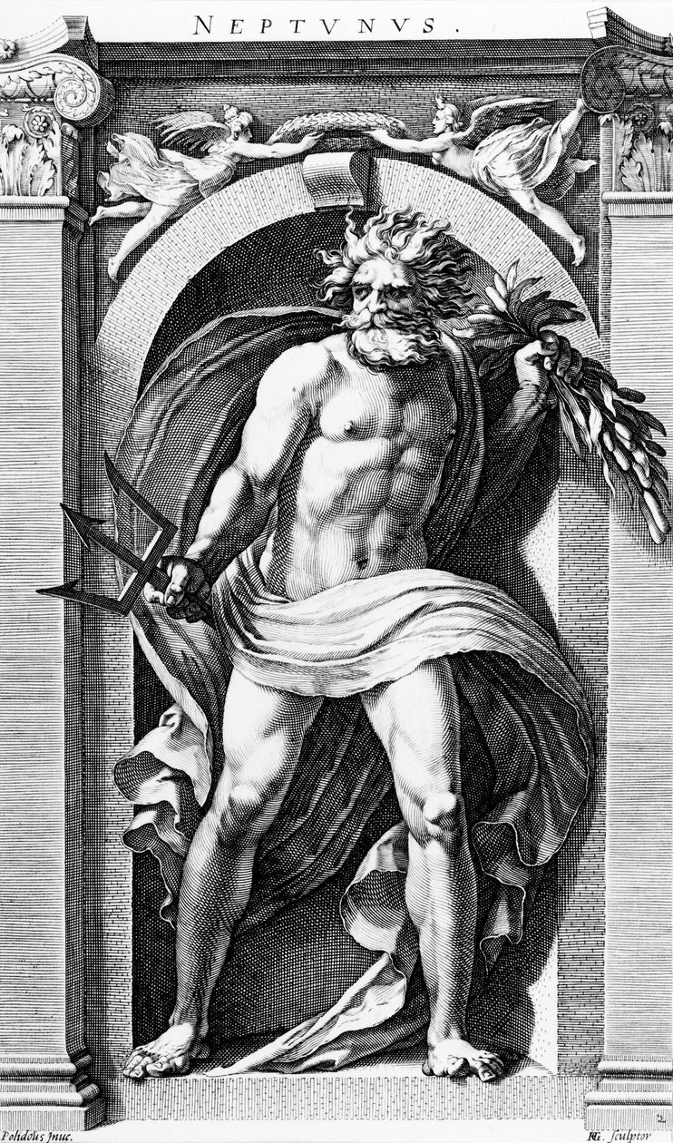 Neptune by Hendrick Goltzius