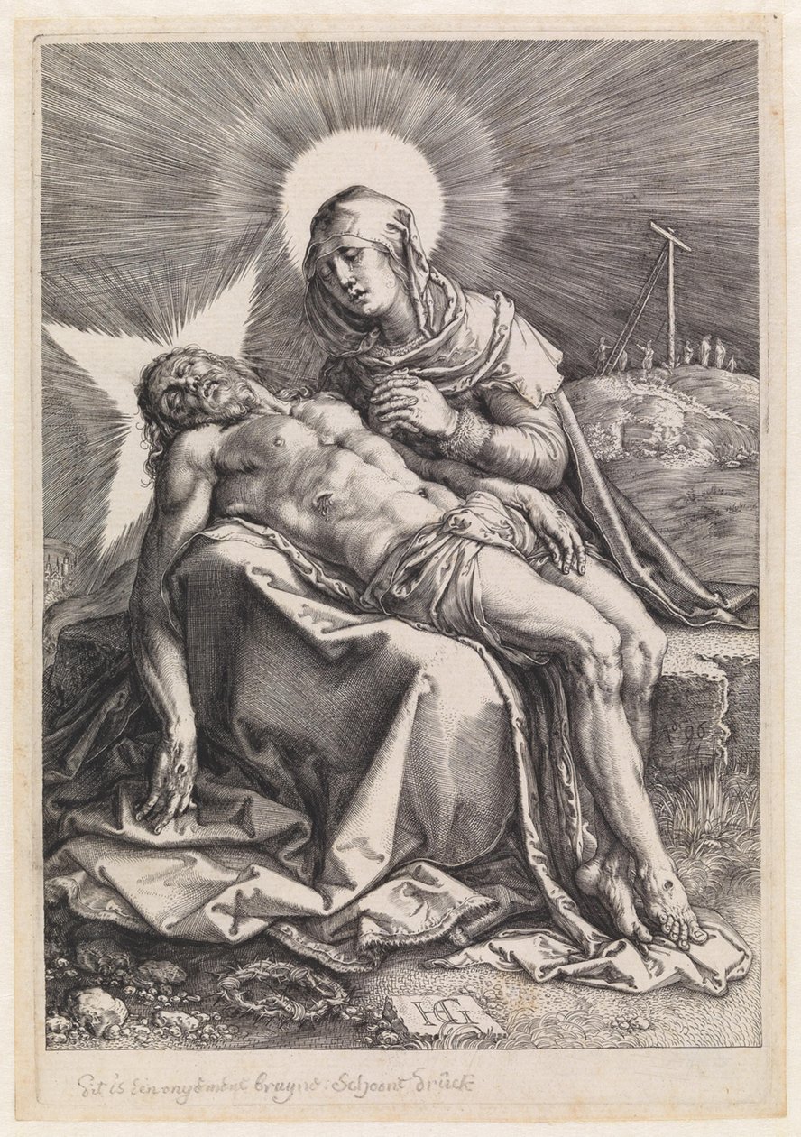 Pietà by Hendrick Goltzius
