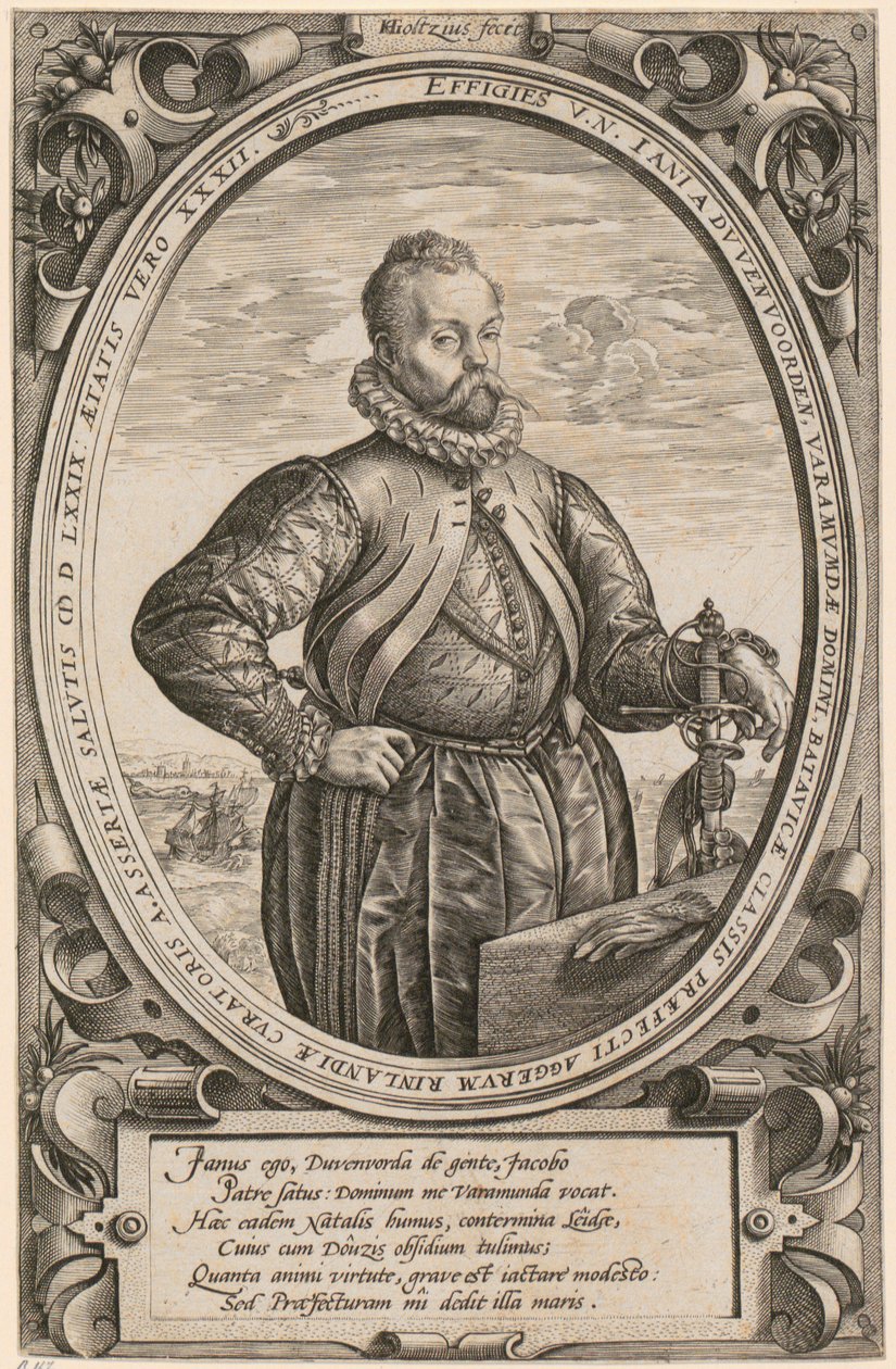 Portrait of Jan [Johann] van Duvenvoorde by Hendrick Goltzius