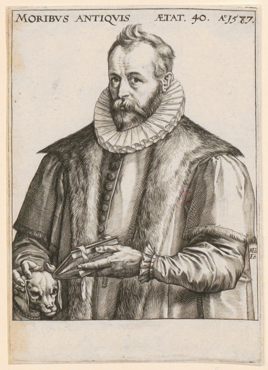 Portrait of Justus Lipsius by Hendrick Goltzius